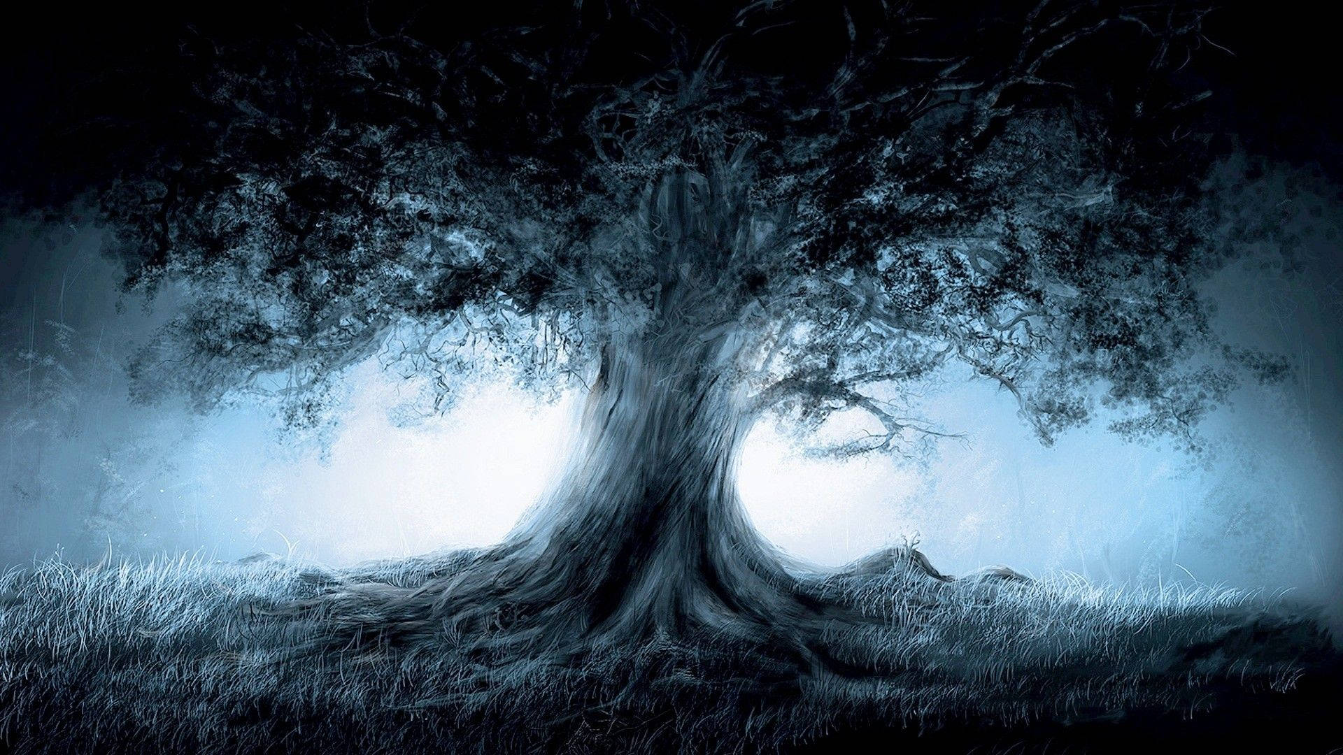 Ghost Tree Artwork Background