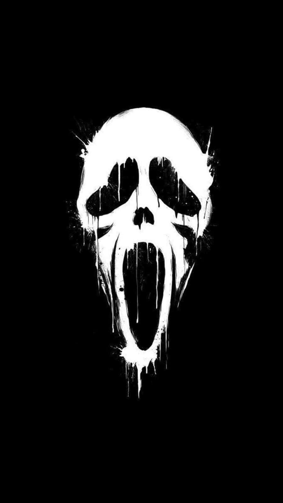 Ghostface Aesthetic - A Sinister Presence In The Shadows Background