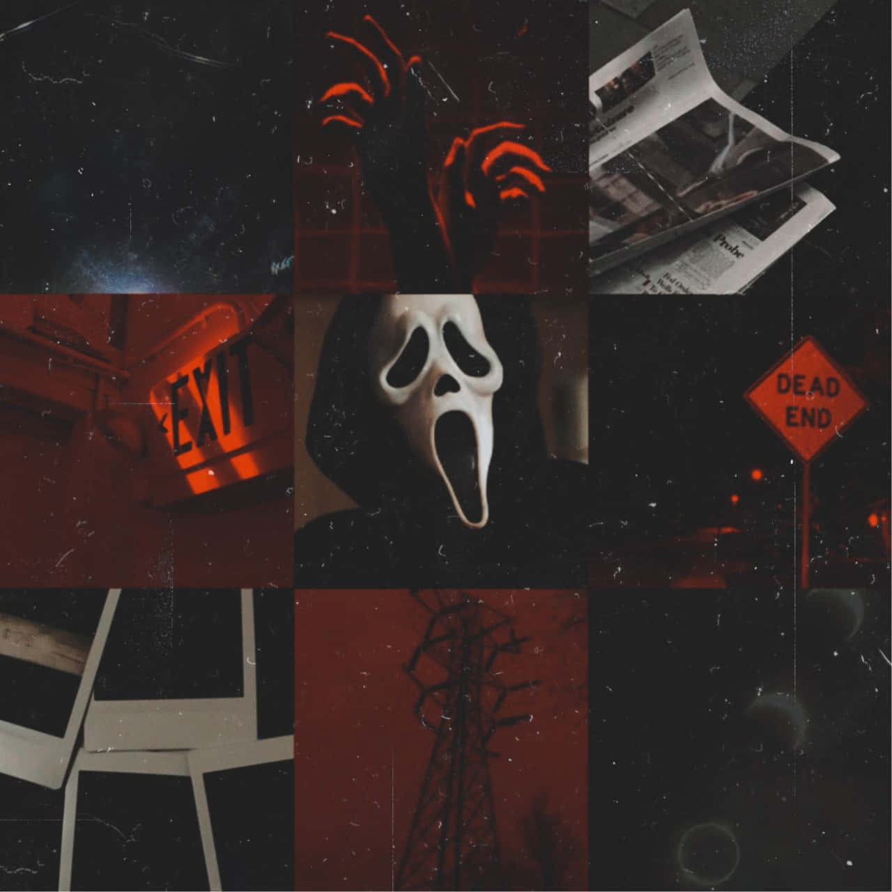 Ghostface Aesthetic - Mysterious And Dark Vibes Background