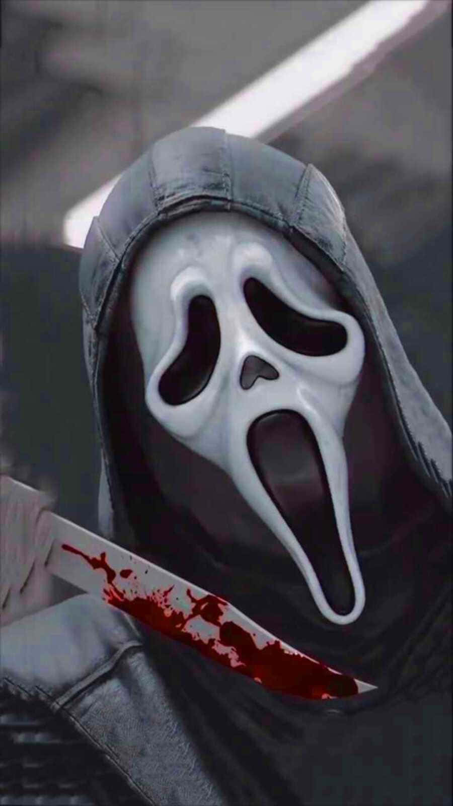 Ghostface Aesthetic Portrait Background