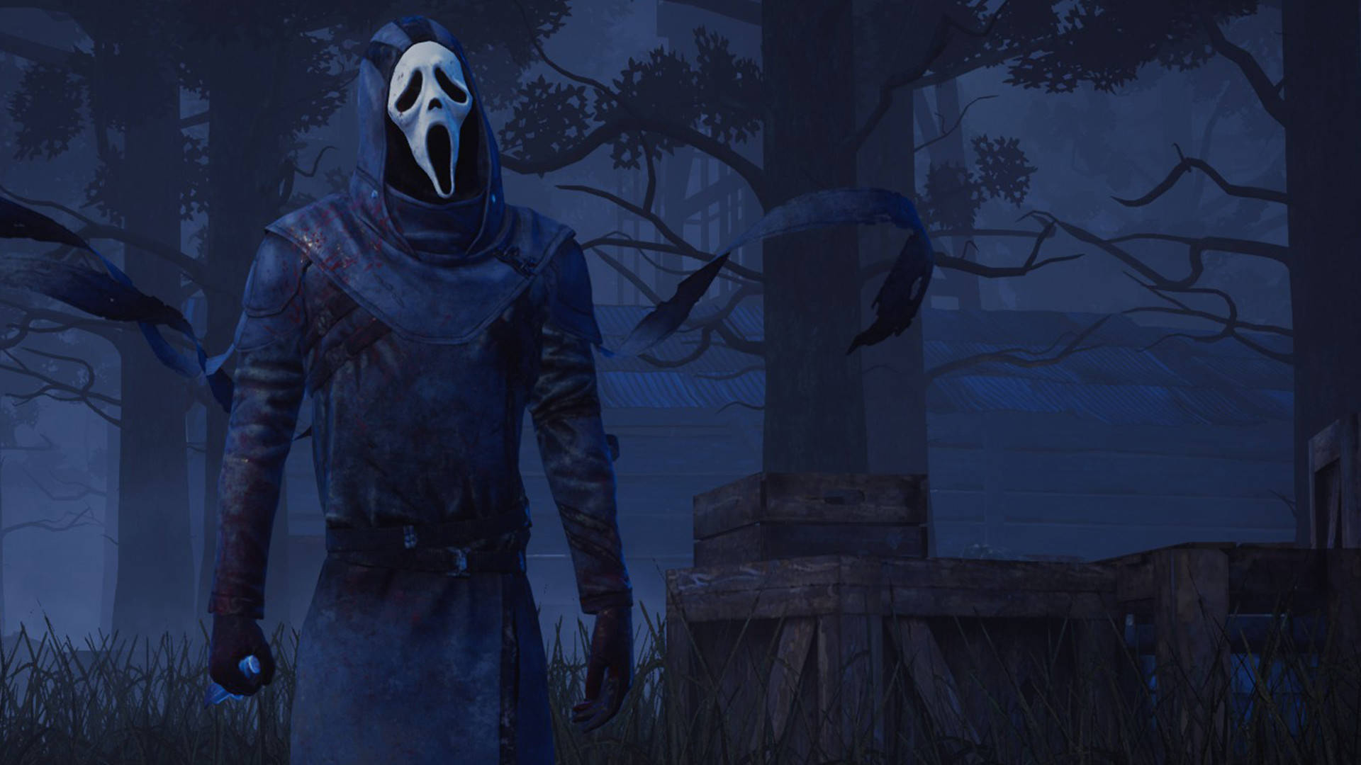 Ghostface Pfp In The Forest Background