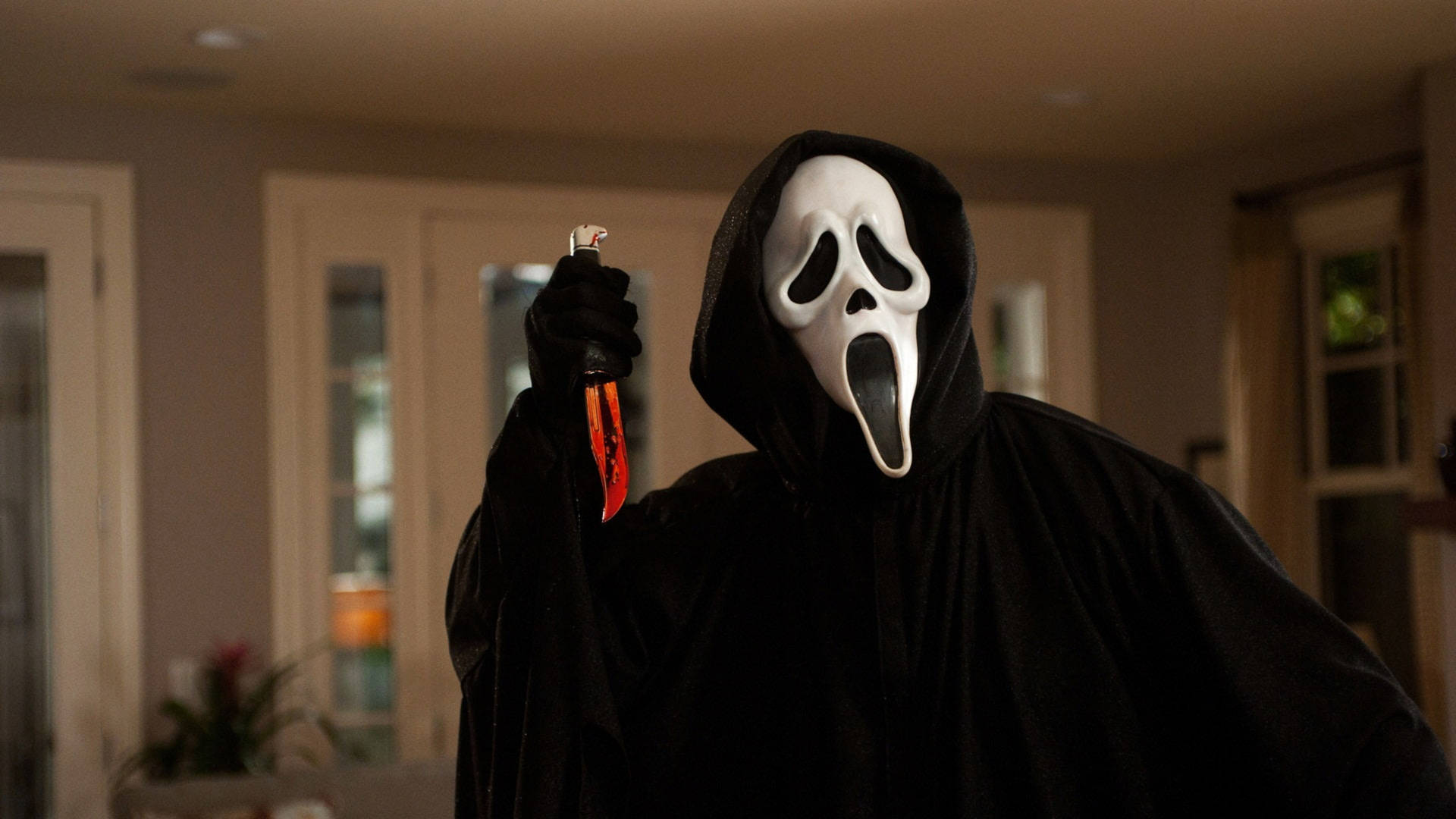Ghostface The Infamous Killer From Scream Series Background