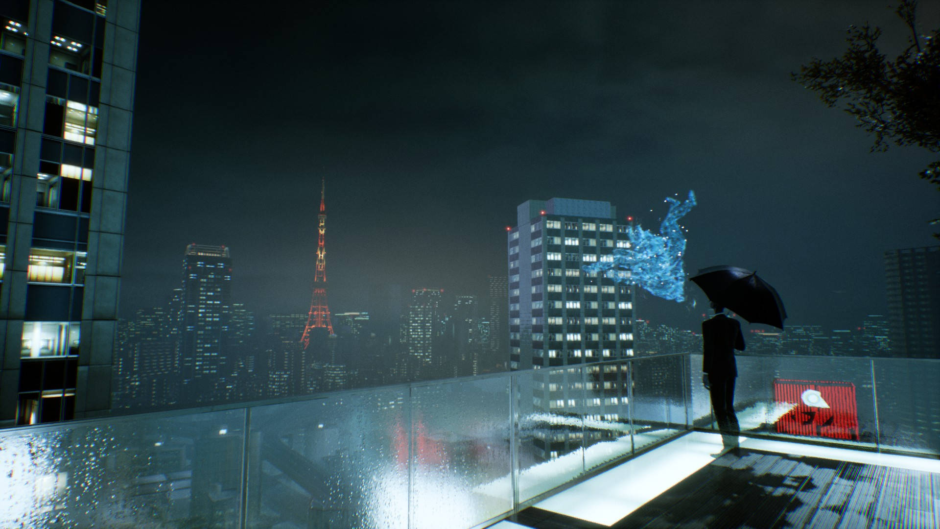 Ghostwire Tokyo Balcony Walker Background