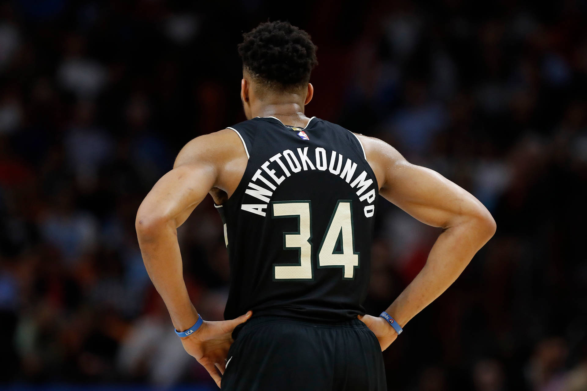 Giannis Antetokounmpo Jersey Number 34 Background