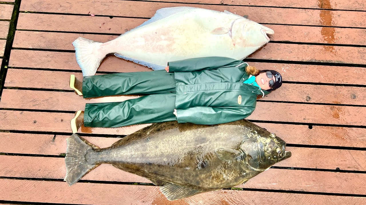 Giant Halibut Comparisonwith Fisher Background