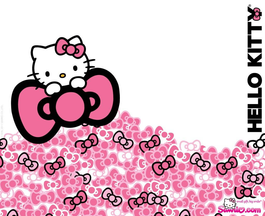 Giant Hello Kitty Ribbon Background