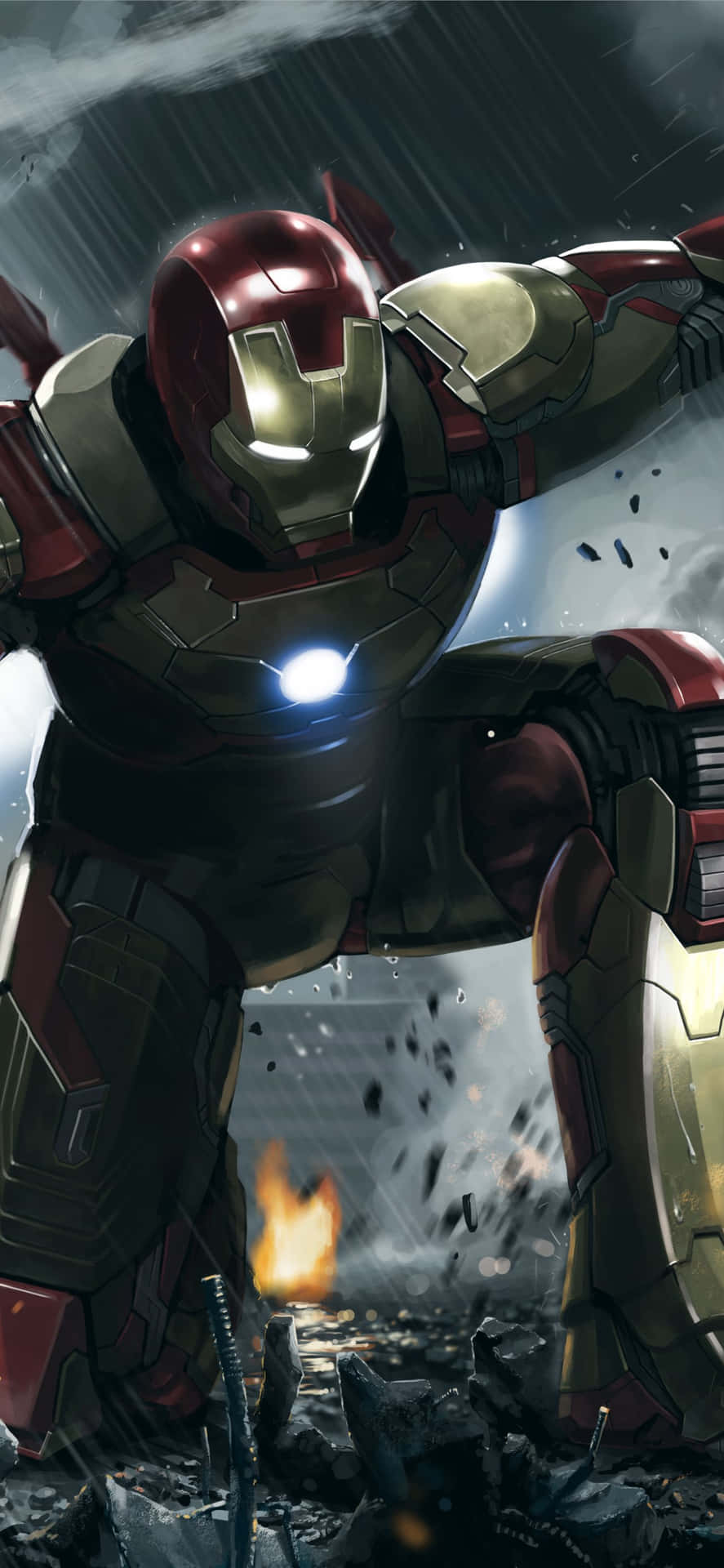 Giant Iron Man Ios 3 Background