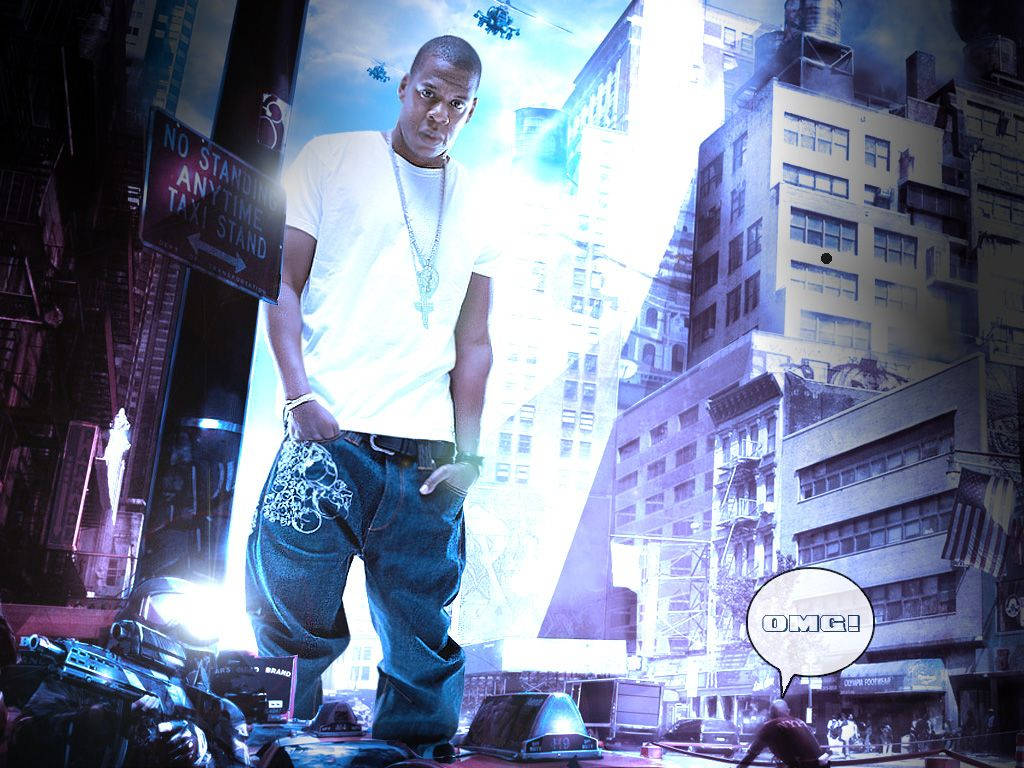 Giant Jay-z Background