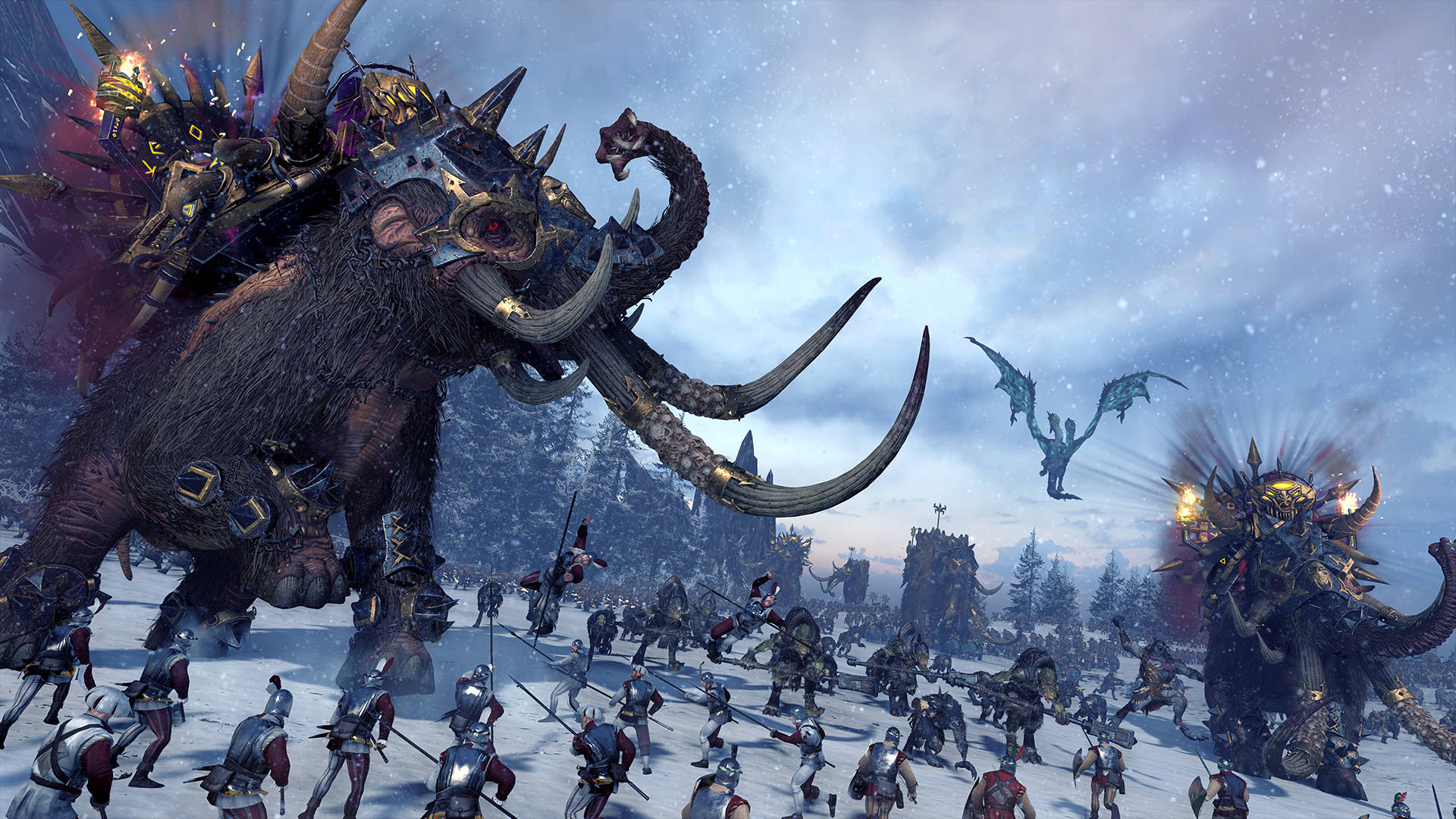 Giant Mammoth Total War Warhammer 2 Background