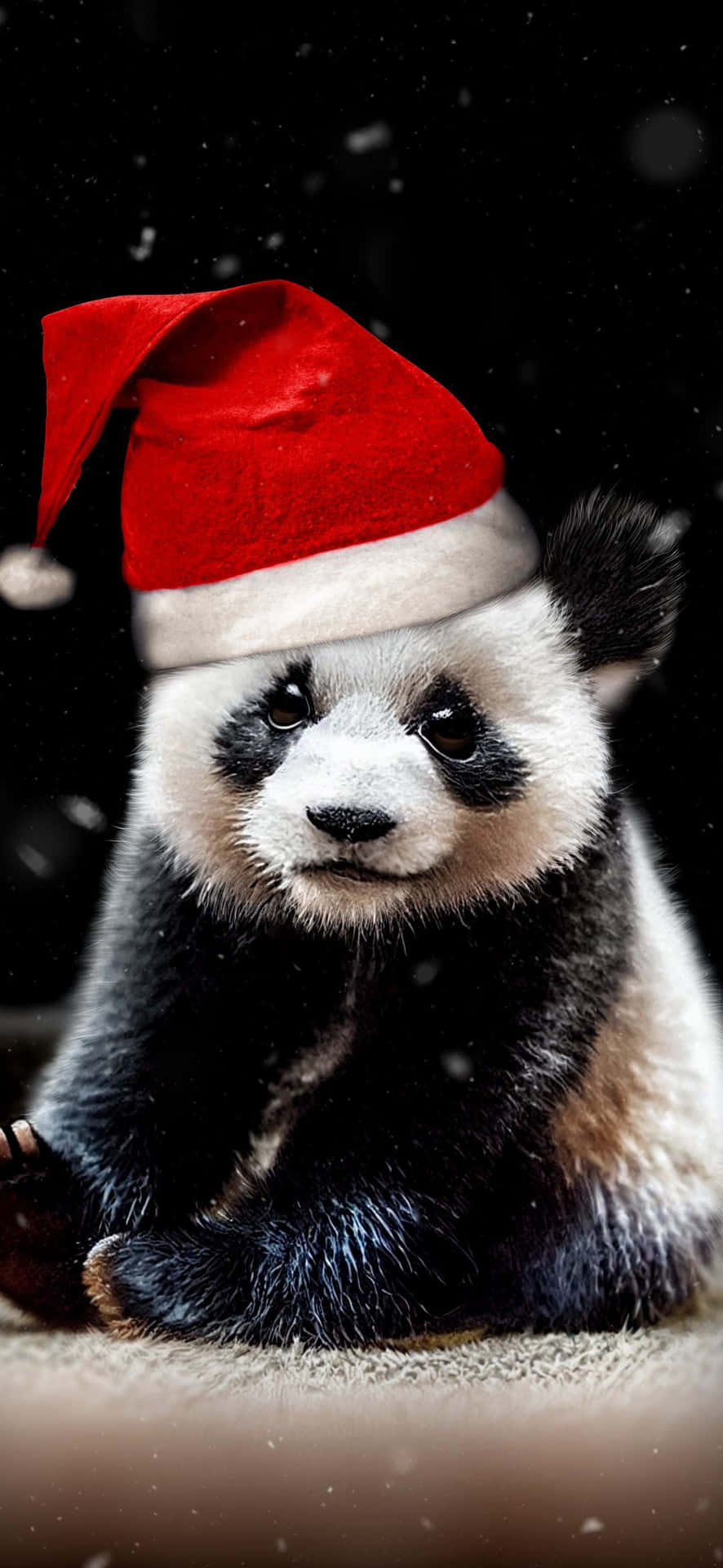 Giant Panda Santa Claus Hat