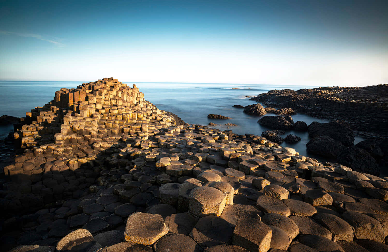 Giant's Causeway Dark Blue Sky