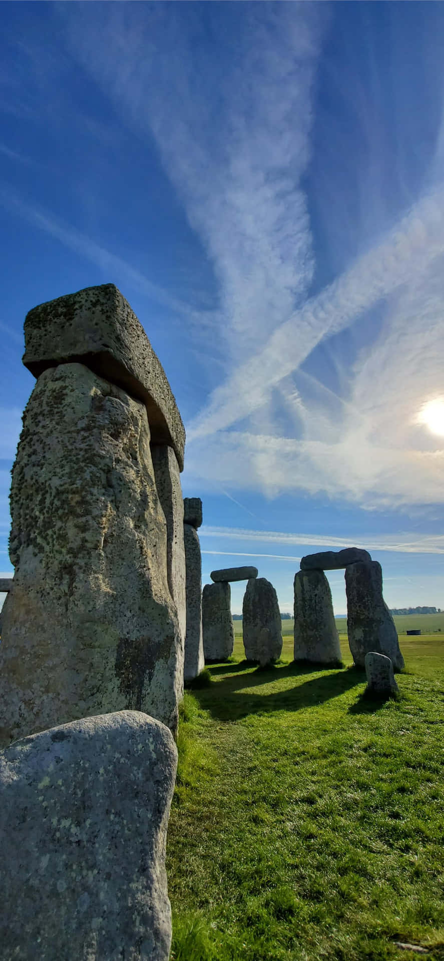 Giant Slabs Of Stonehenge England Background
