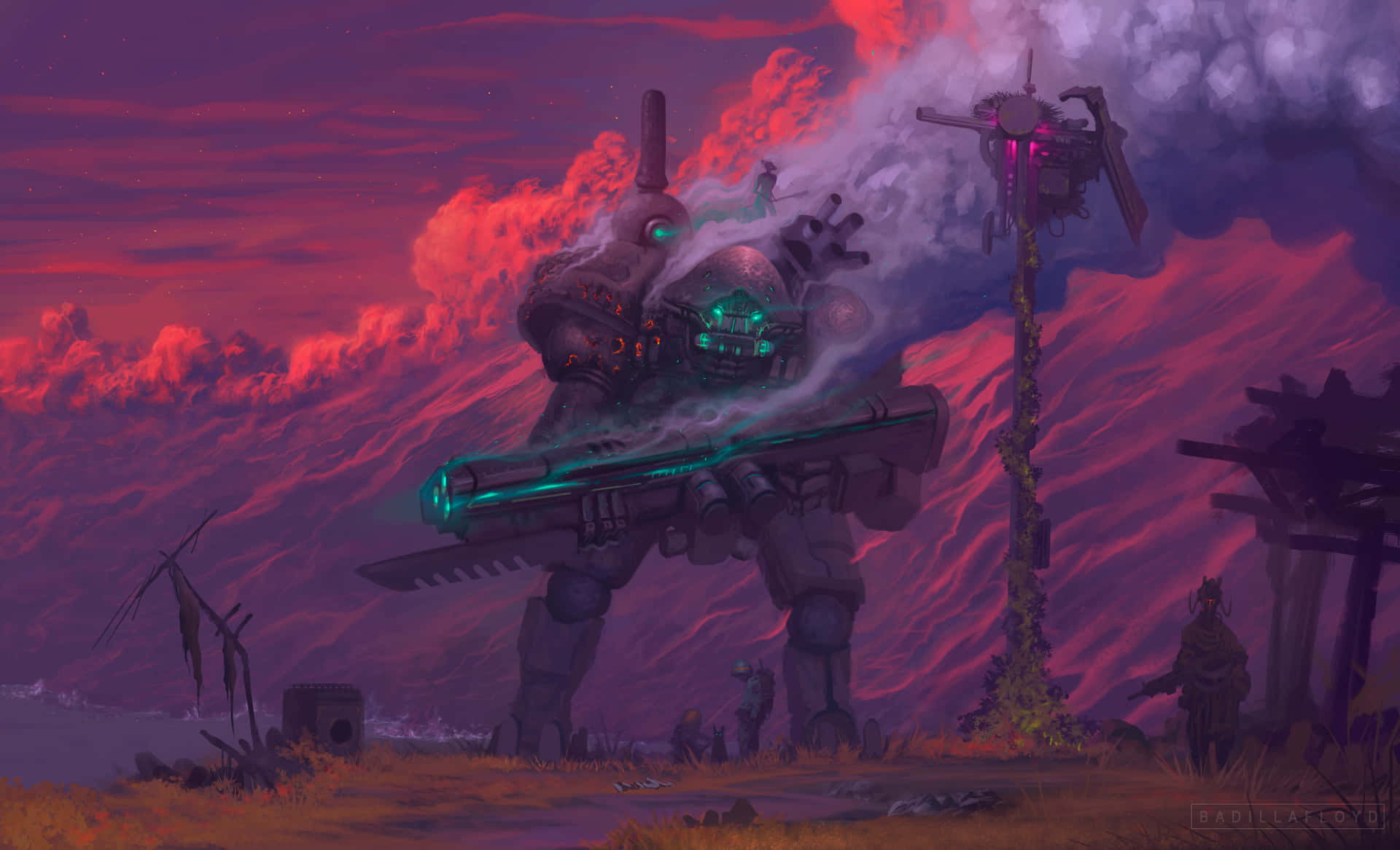 Giant Smoking Robots