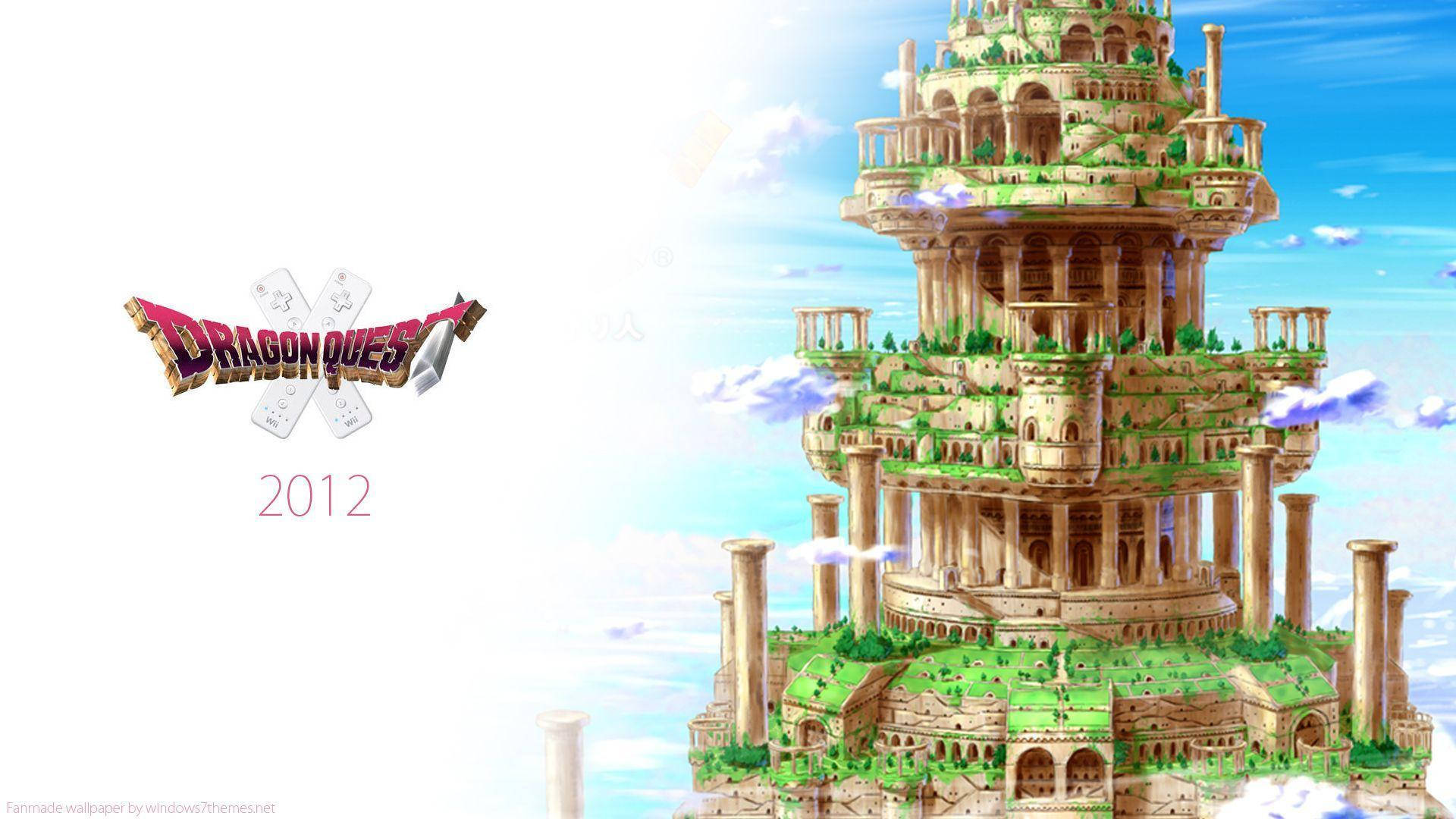 Giant Temple From Dragon Quest X Background
