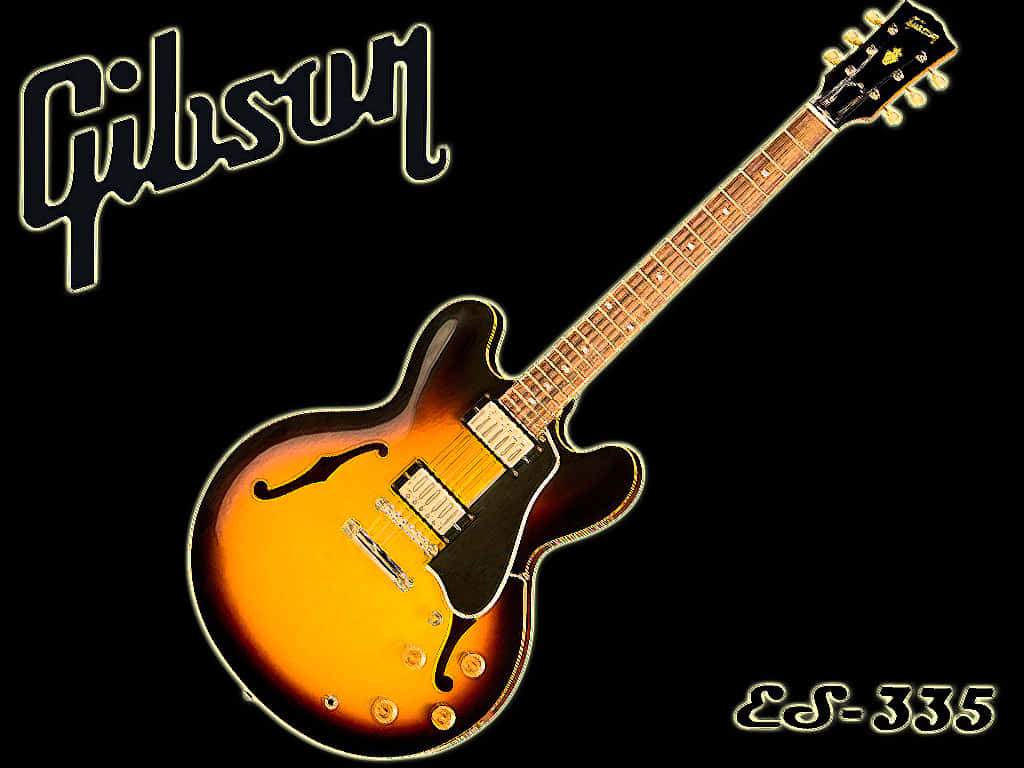 Gibson 335 - Iconic Semi-hollow Electric Guitar Background