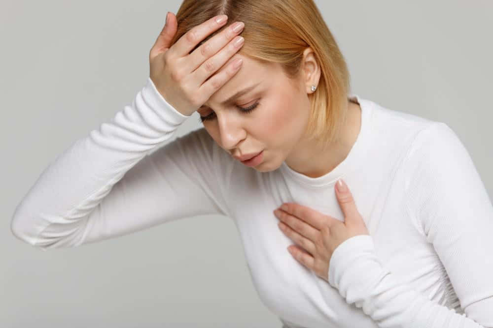 Giddy Headache And Chest Pain Background