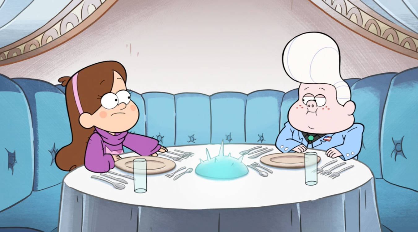 Gideon Gleeful And Mabel Pines Dinner