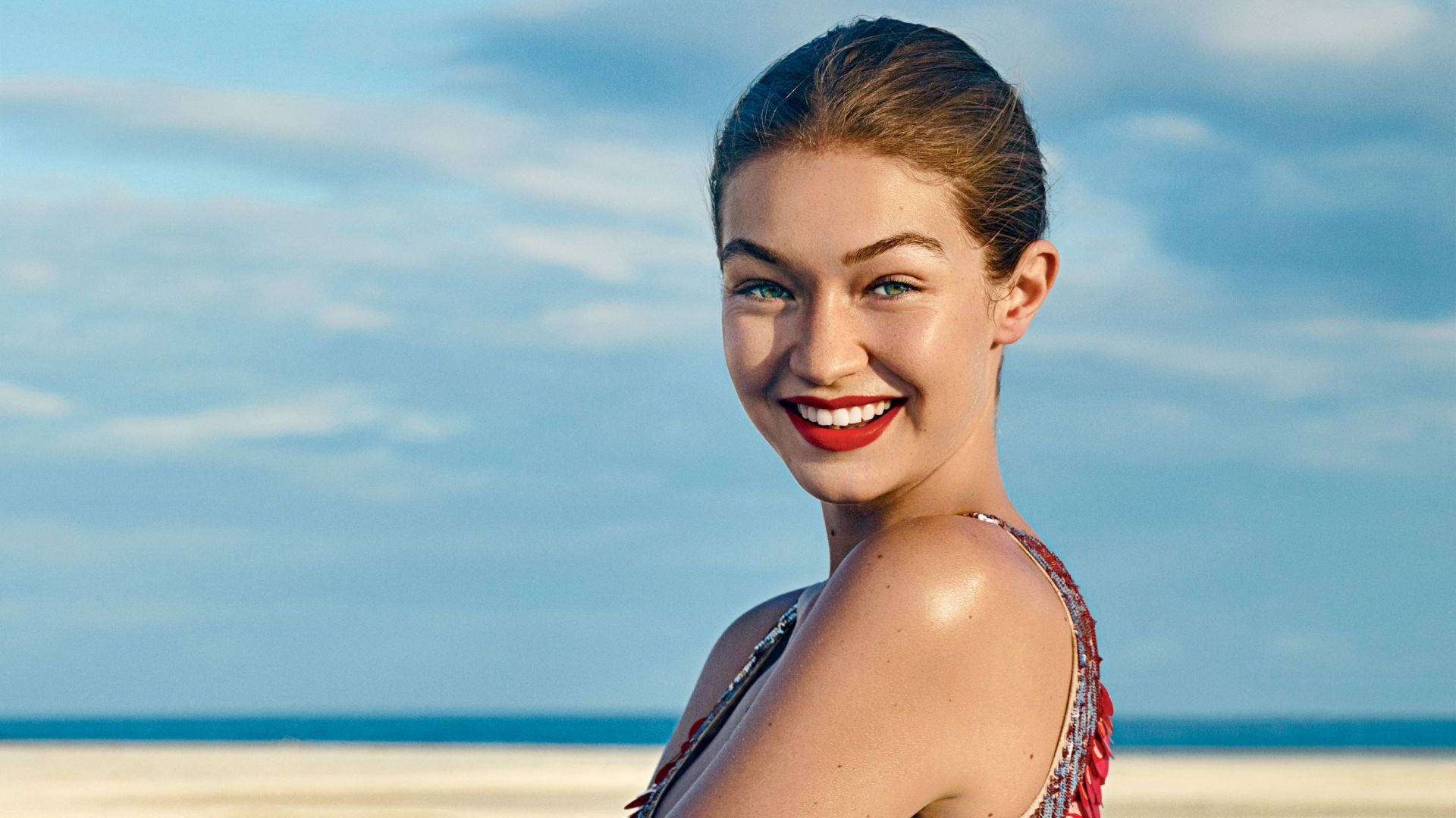 Gigi Hadid Top Fashion Model Background