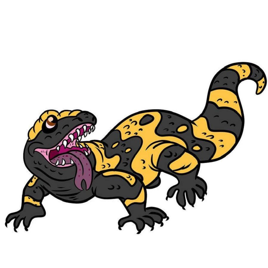 Gila Monster Cute Cartoon