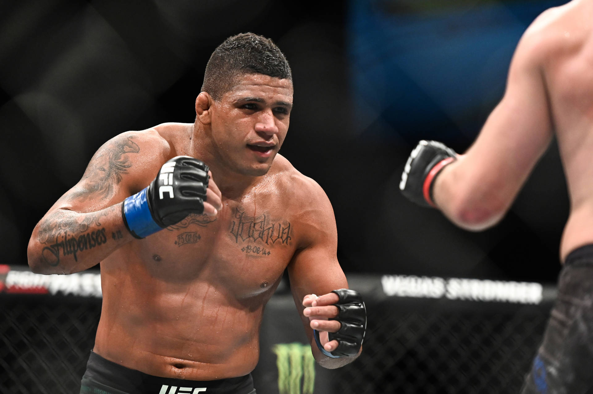 Gilbert Burns Readies To Punch Background