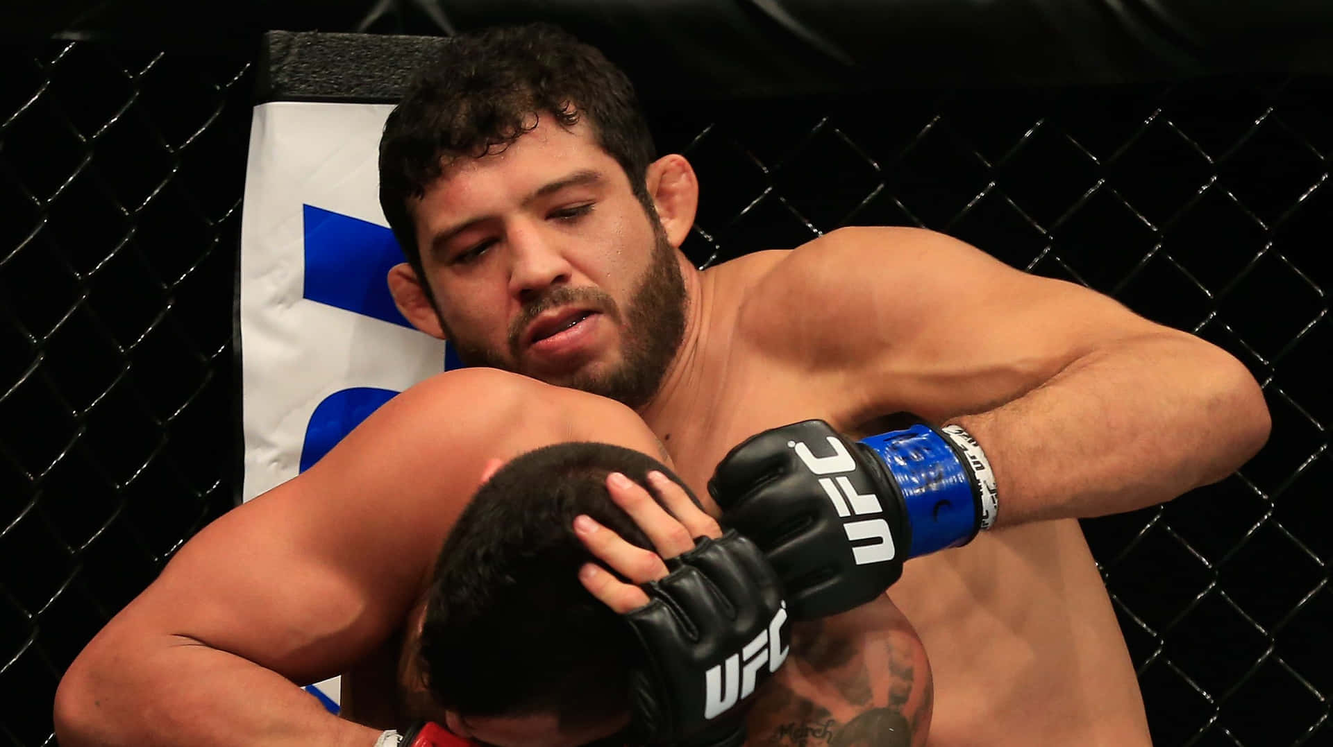 Gilbert Melendez Head Punch Ufc Fight Background