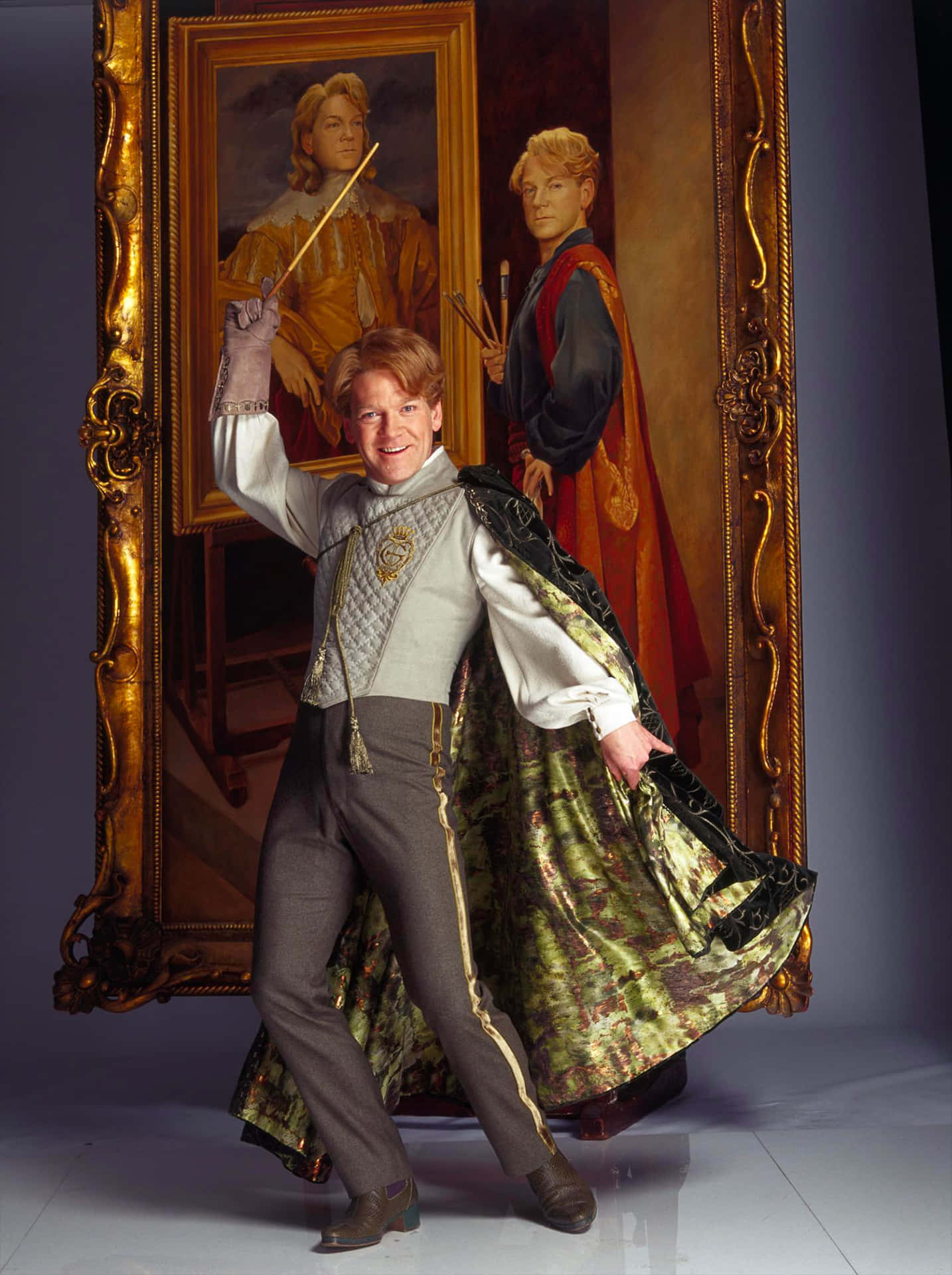 Gilderoy Lockhart Posing With Portraits Background