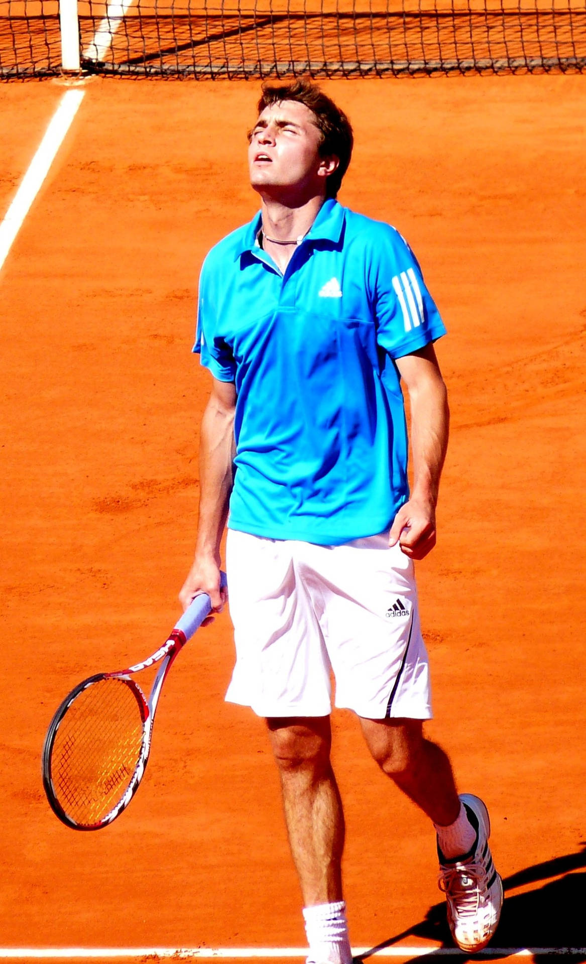 Gilles Simon Reflecting After A Tough Match