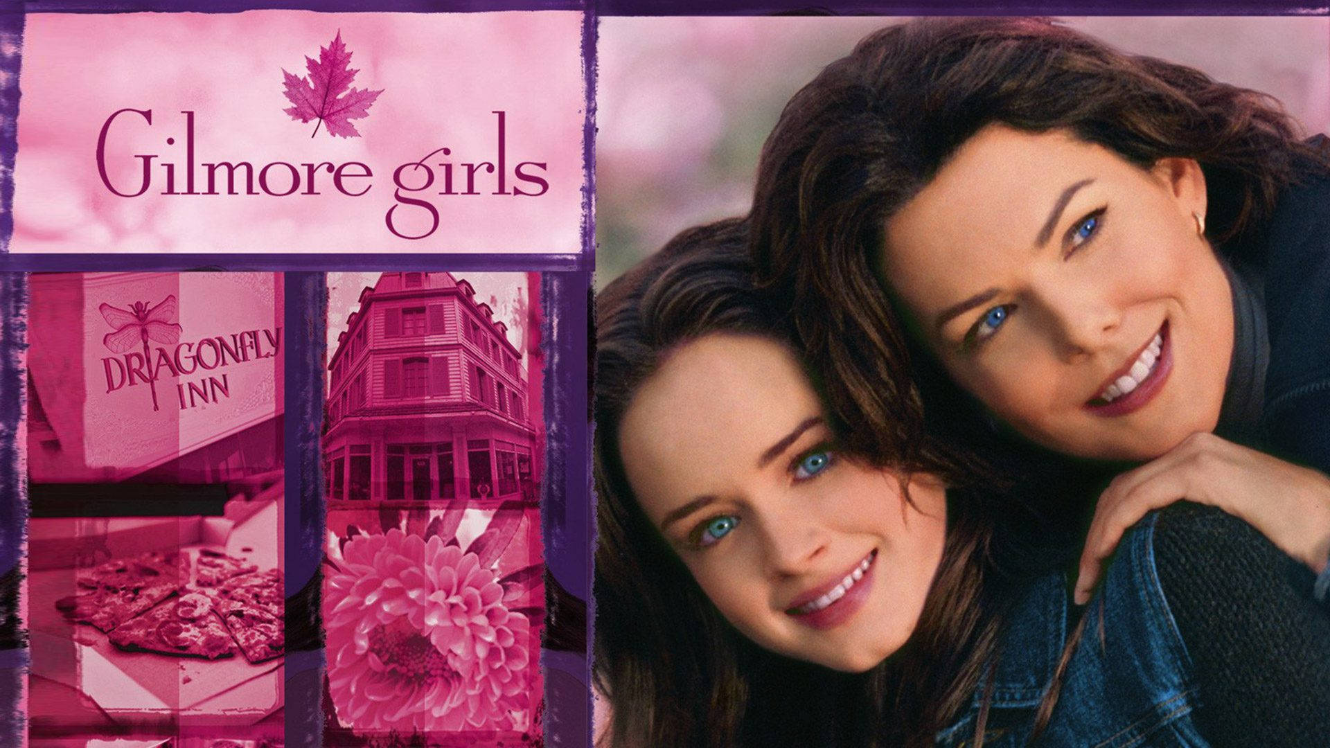 Gilmore Girls In Fuchsia Pink Background