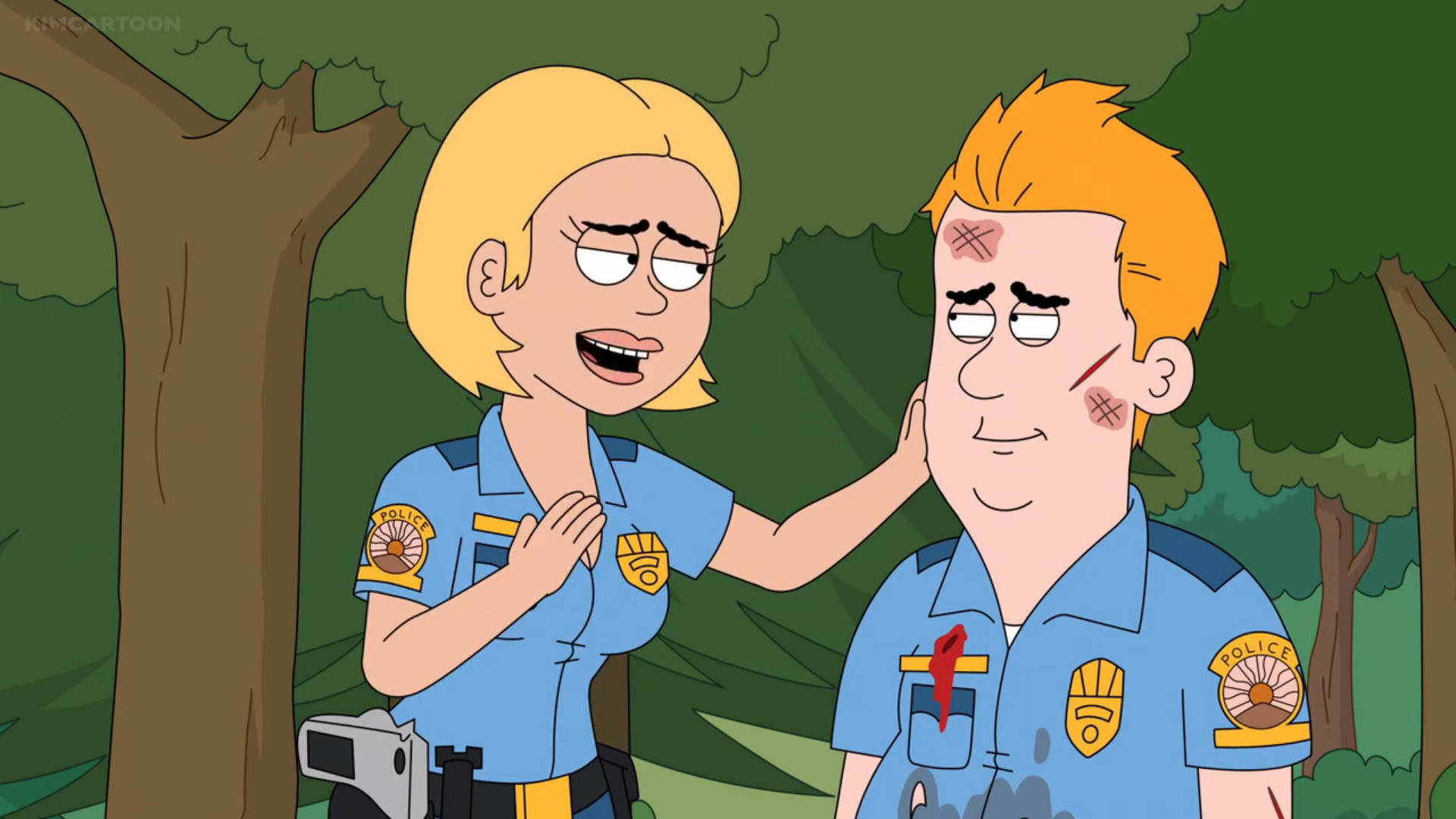 Gina And Kevin Scene From Paradise Pd Series Background