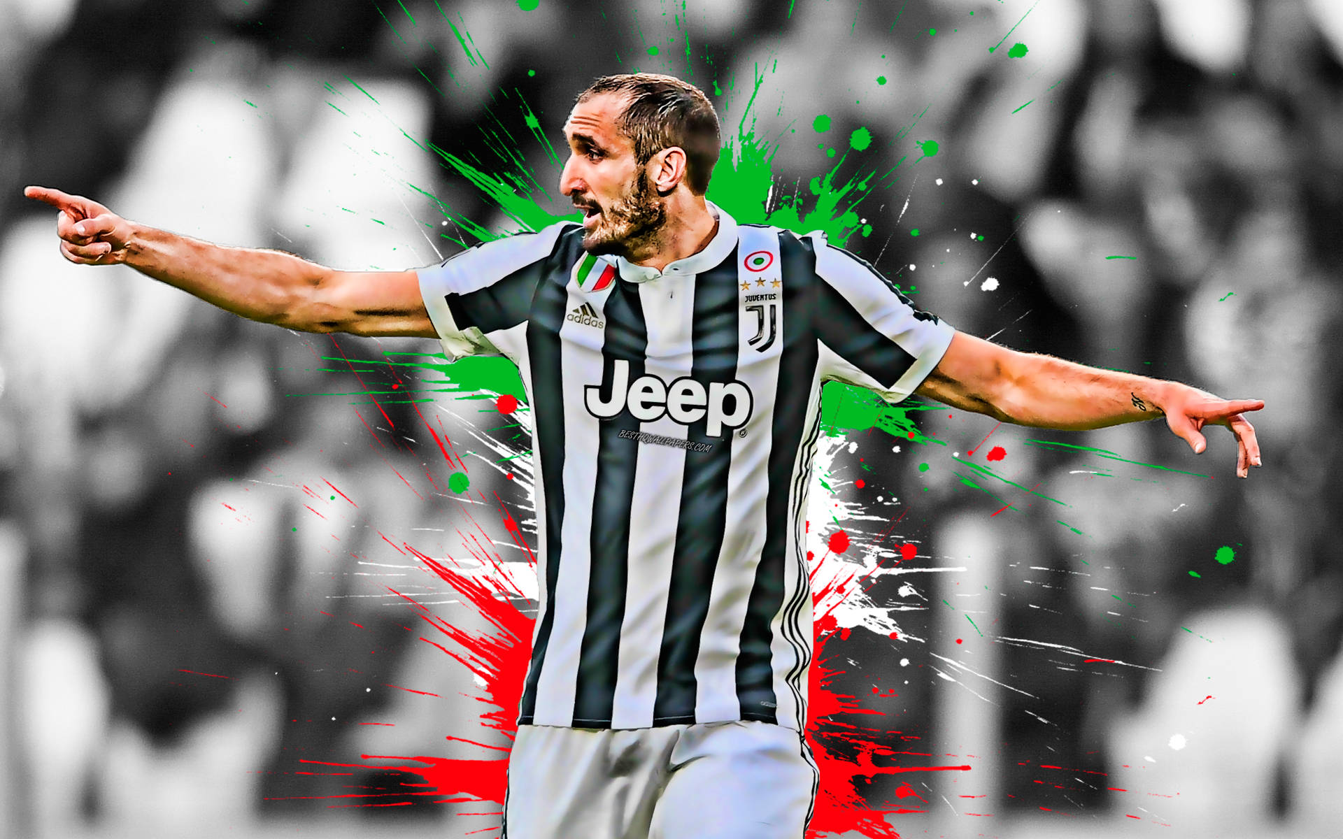 Giorgio Chiellini Football Digital Fan Art Background