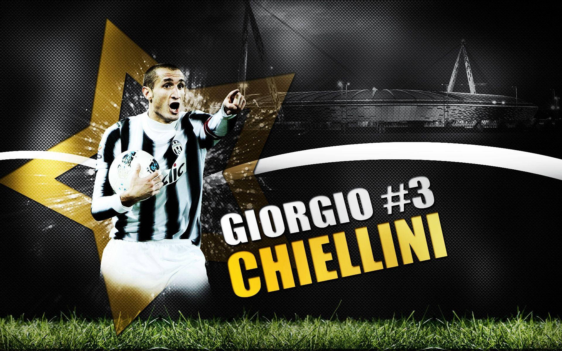 Giorgio Chiellini Football Player Digital Poster Art Background