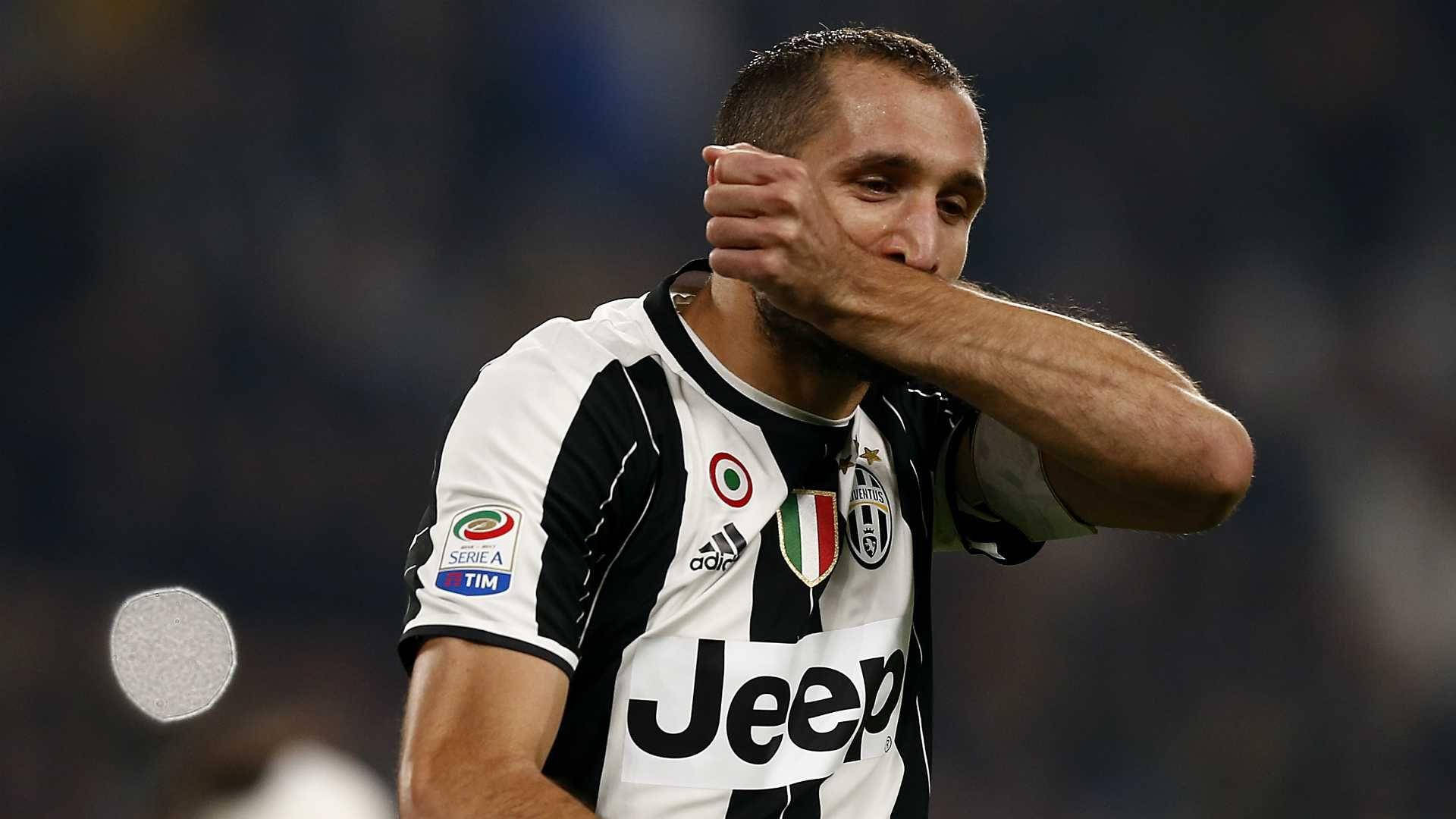 Giorgio Chiellini Juventus Fc Wiping Nose