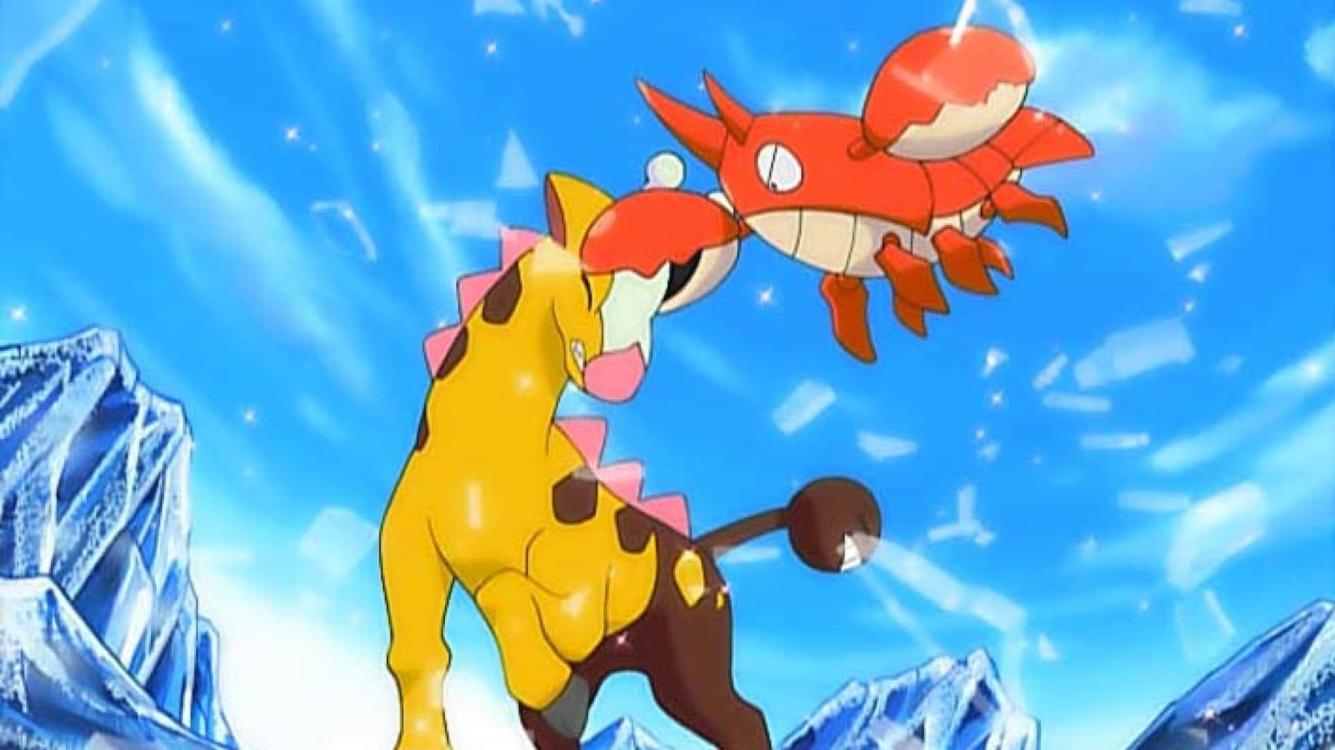 Girafarig Attacked By Corphish