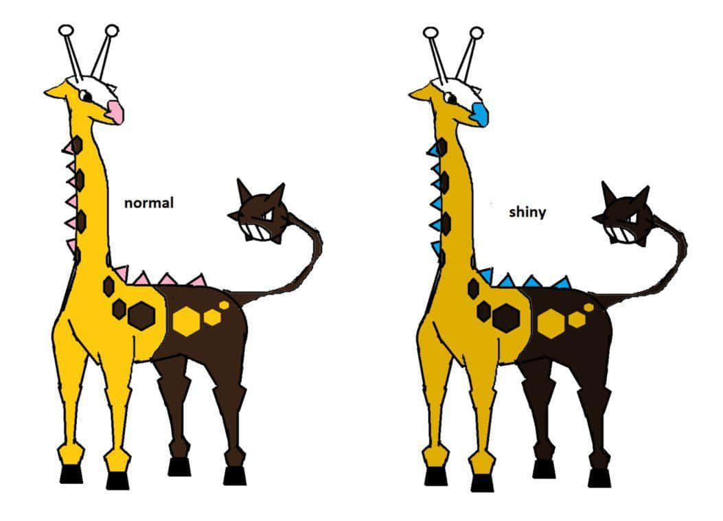 Girafarig Comparison Background
