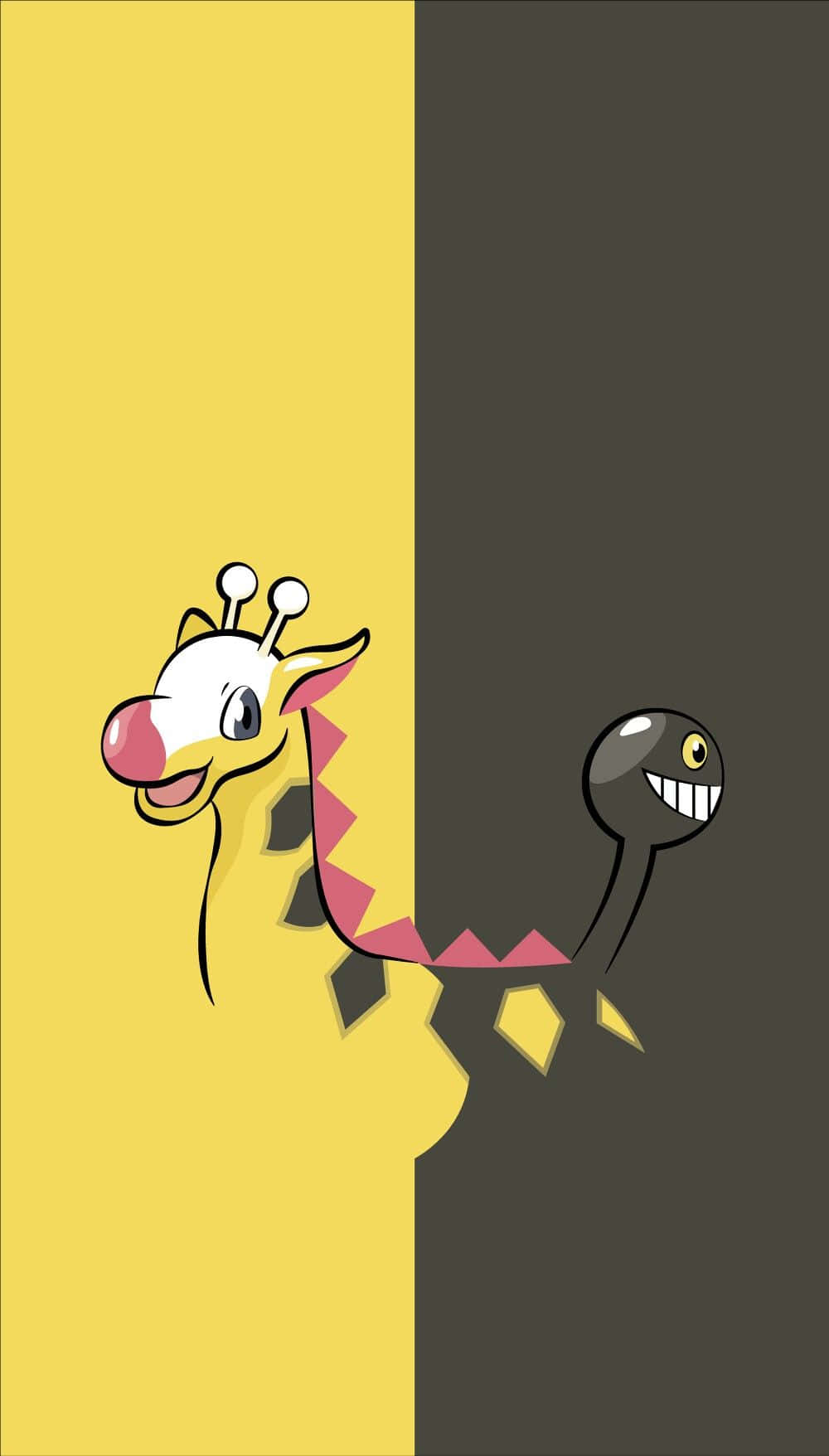 Girafarig In Black And Yellow