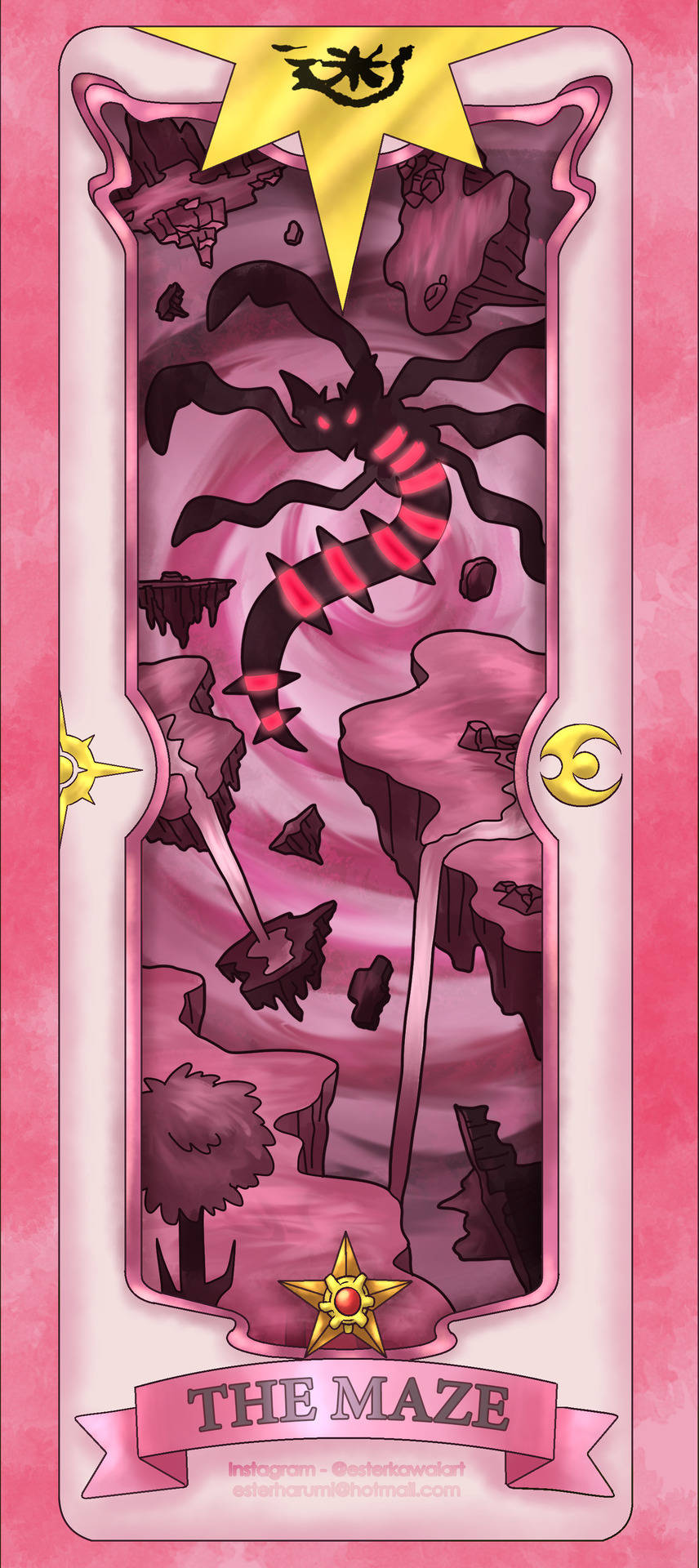 Giratina, Mythical Legendary Pokemon Of The Maze Background