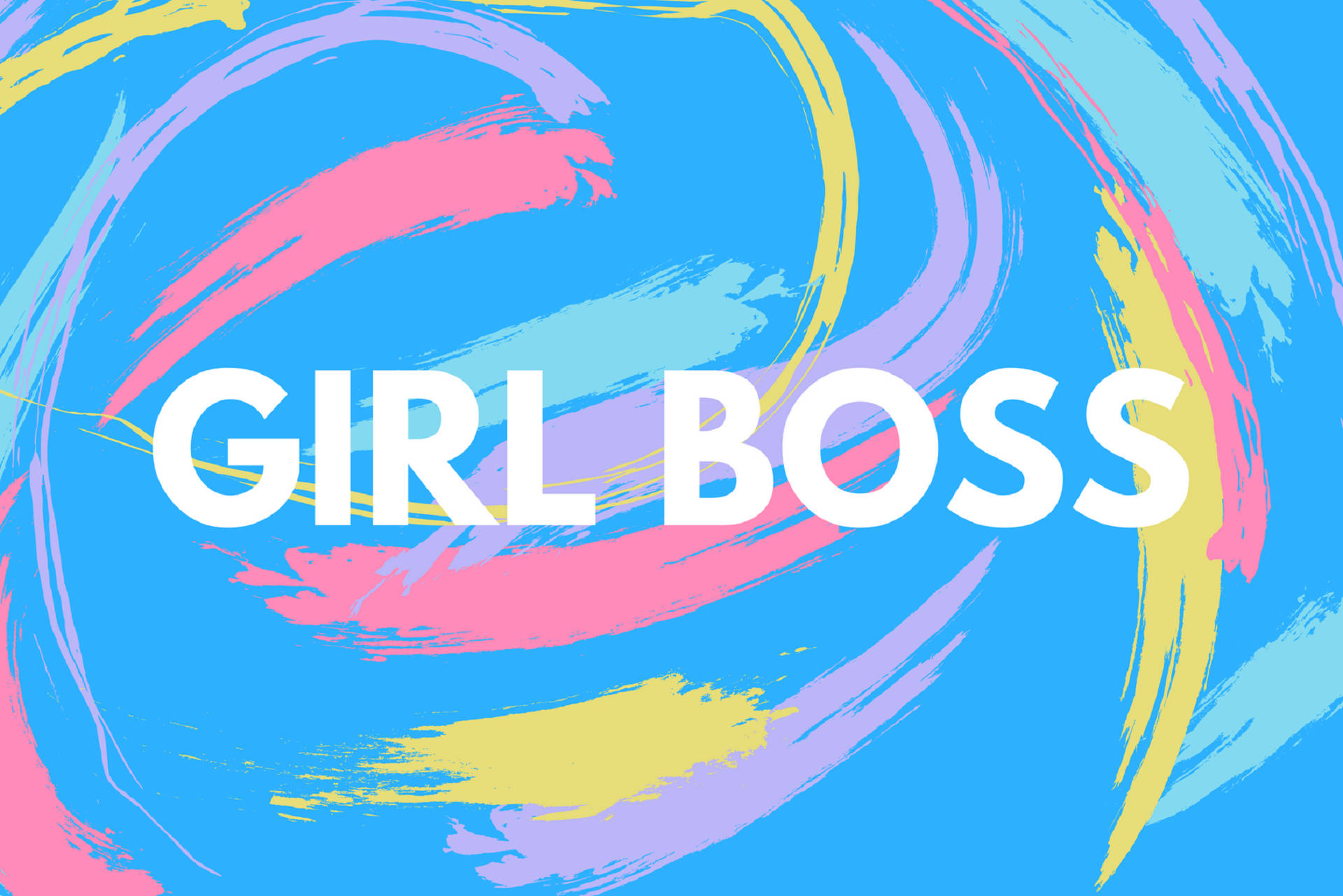 Girl Boss Abstract Painting Background