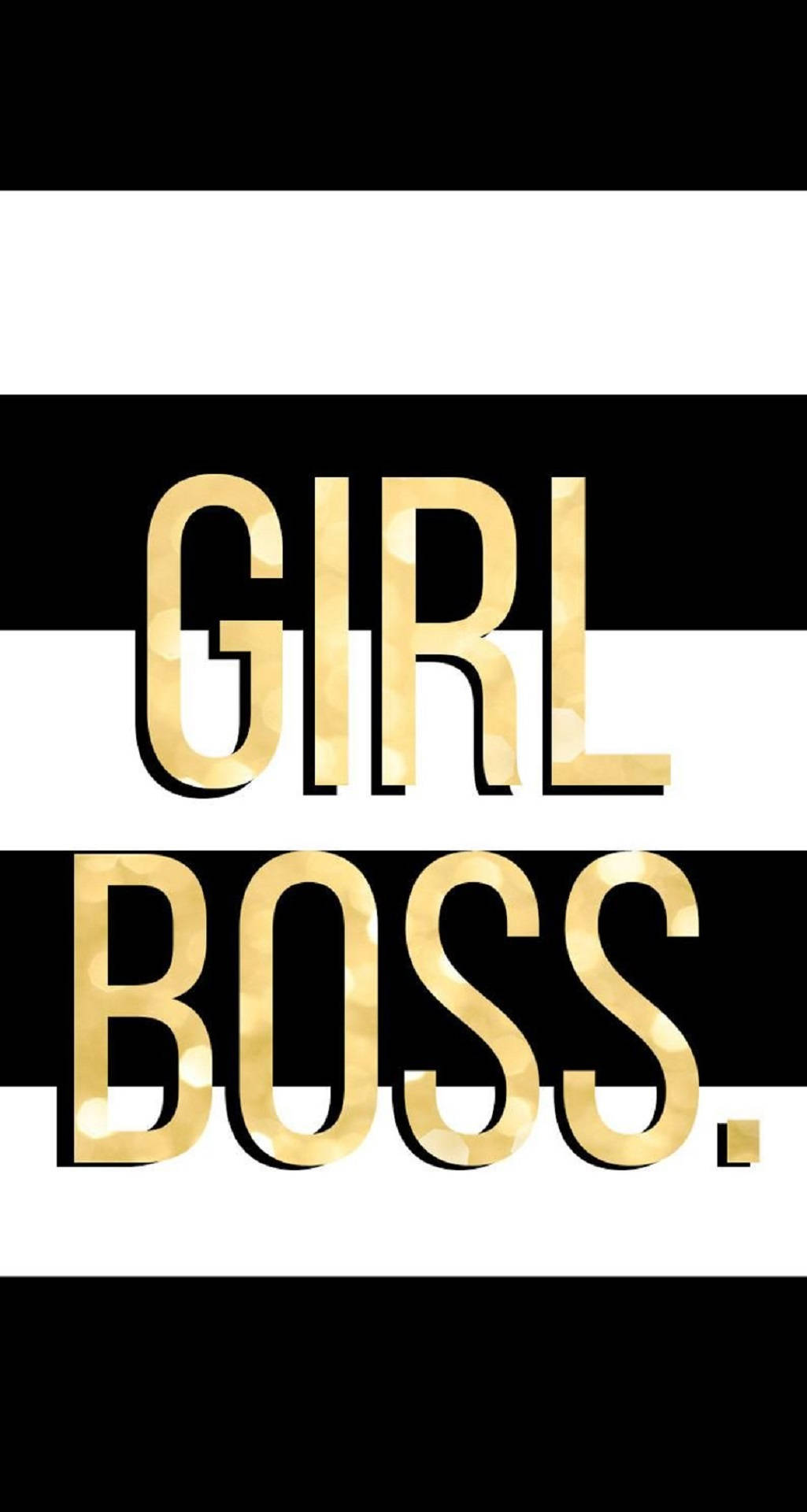 Girl Boss In Black And White Background