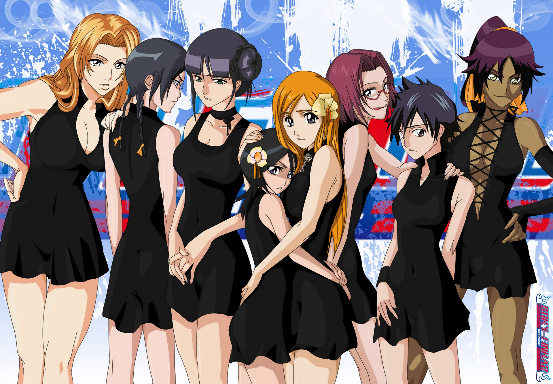 Girl Characters New Bleach Background