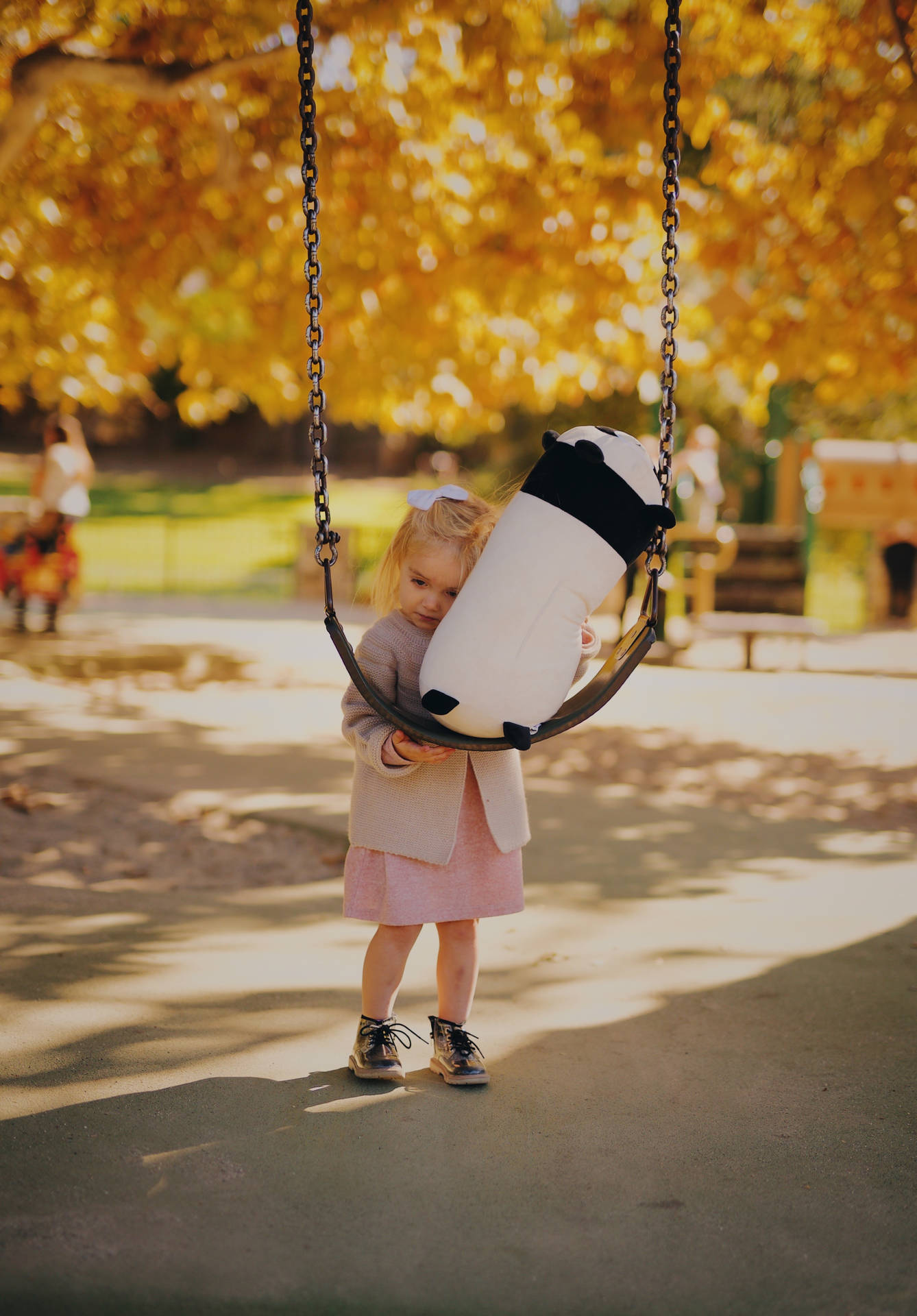 Girl Child At The Swing