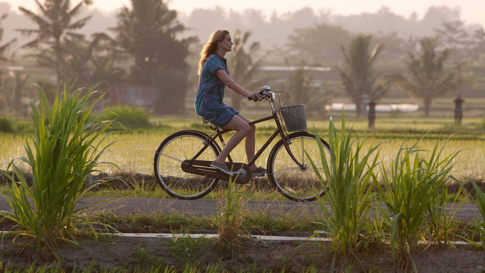 Girl On Bike Ride