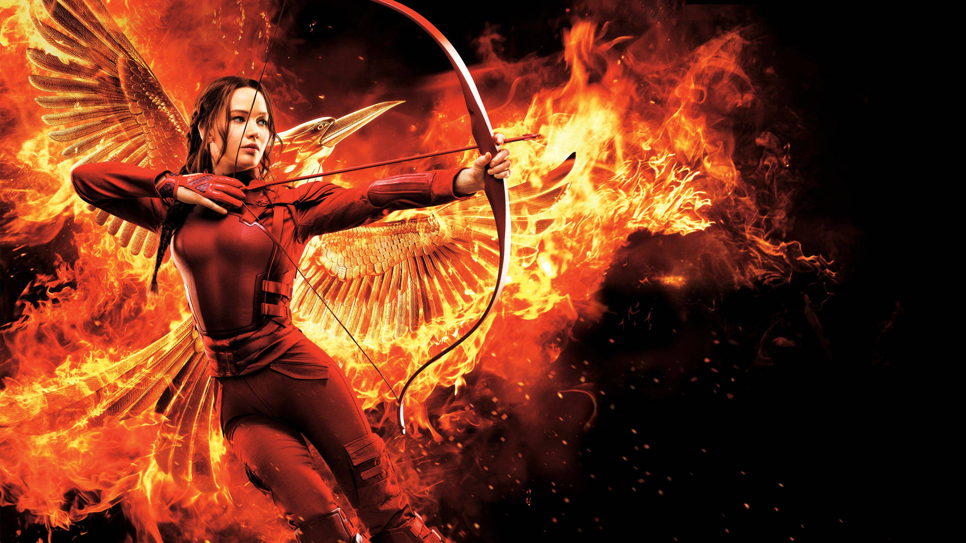 Girl On Fire The Hunger Games Background