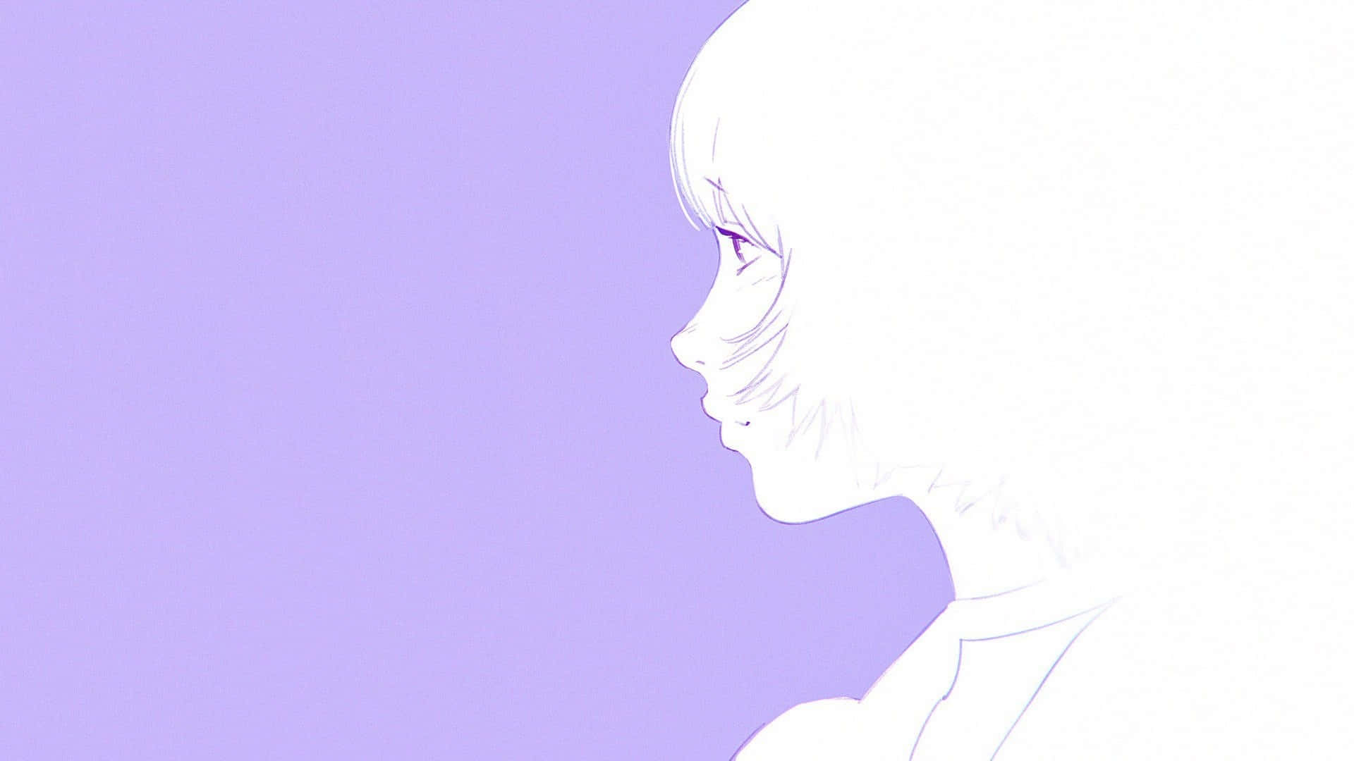 Girl Profile Illustration By Ilya Kuvshinov Background