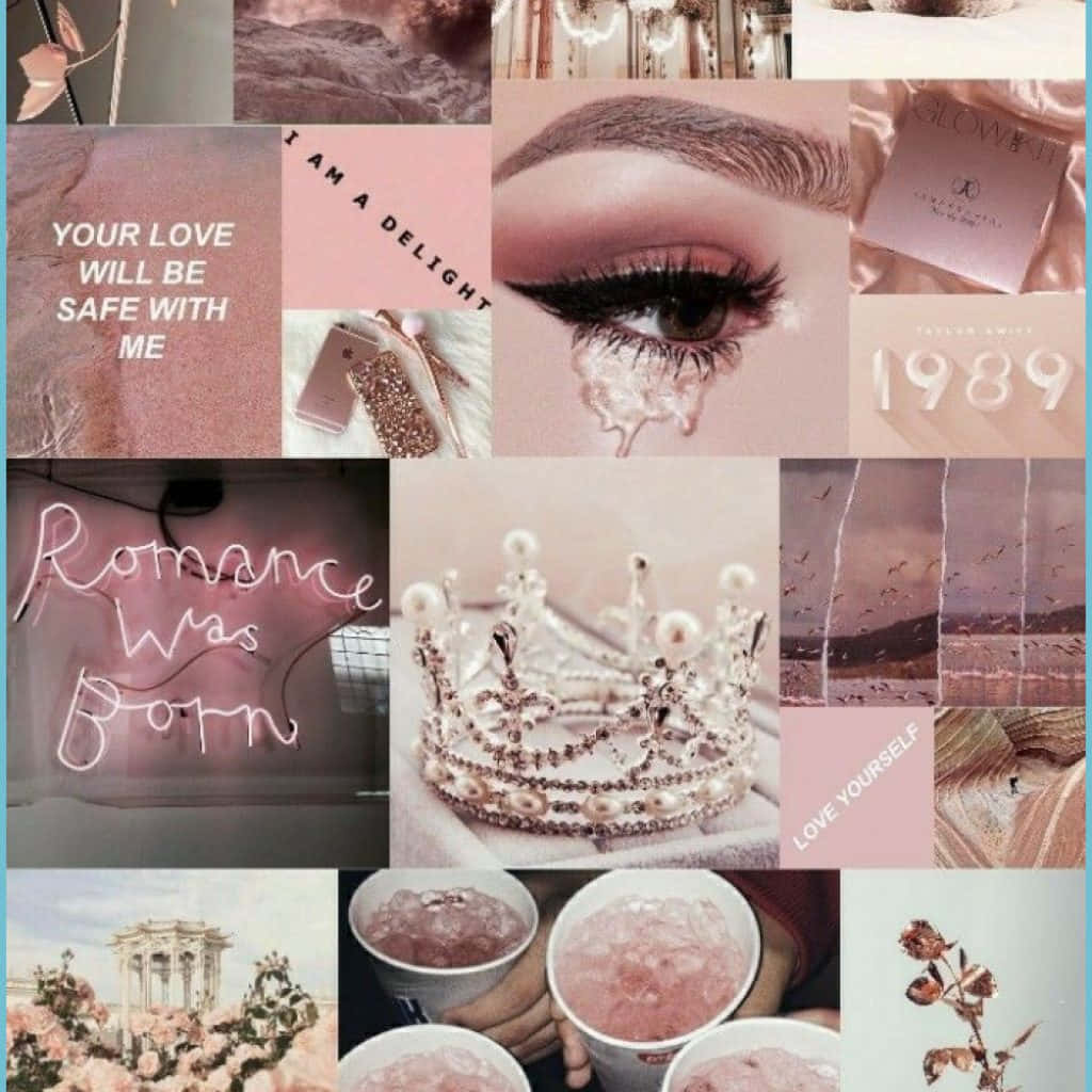 Girl Rose Gold Collage