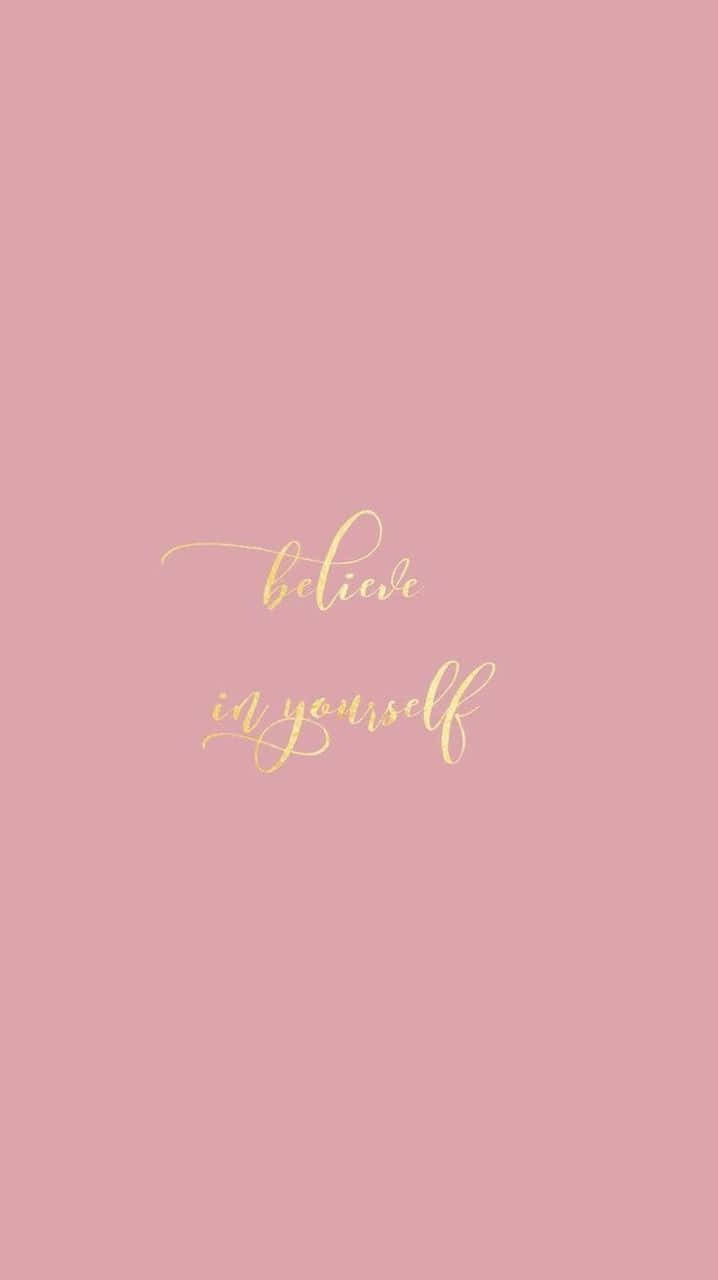Girl Rose Gold Quote Background