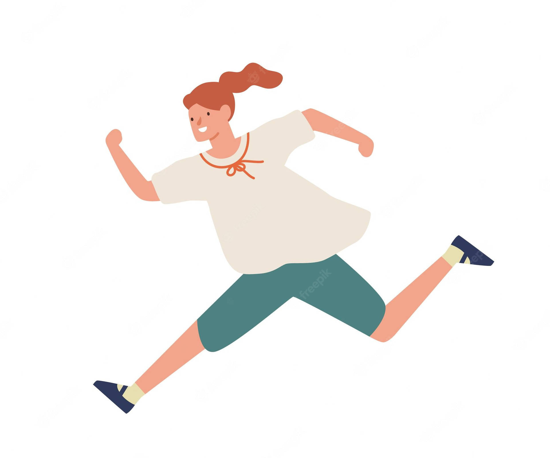 Girl Running Fast