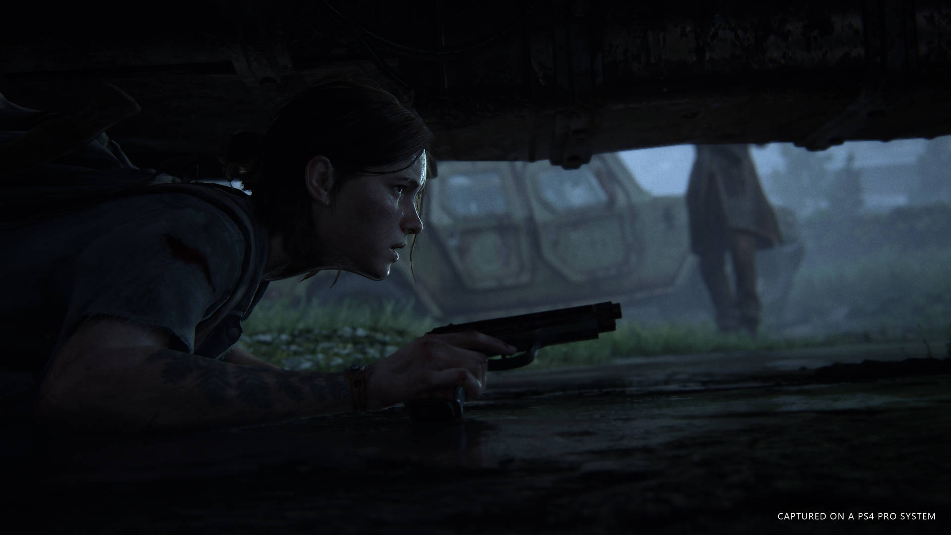 Girl Under A Car In The Last Of Us 4k Background