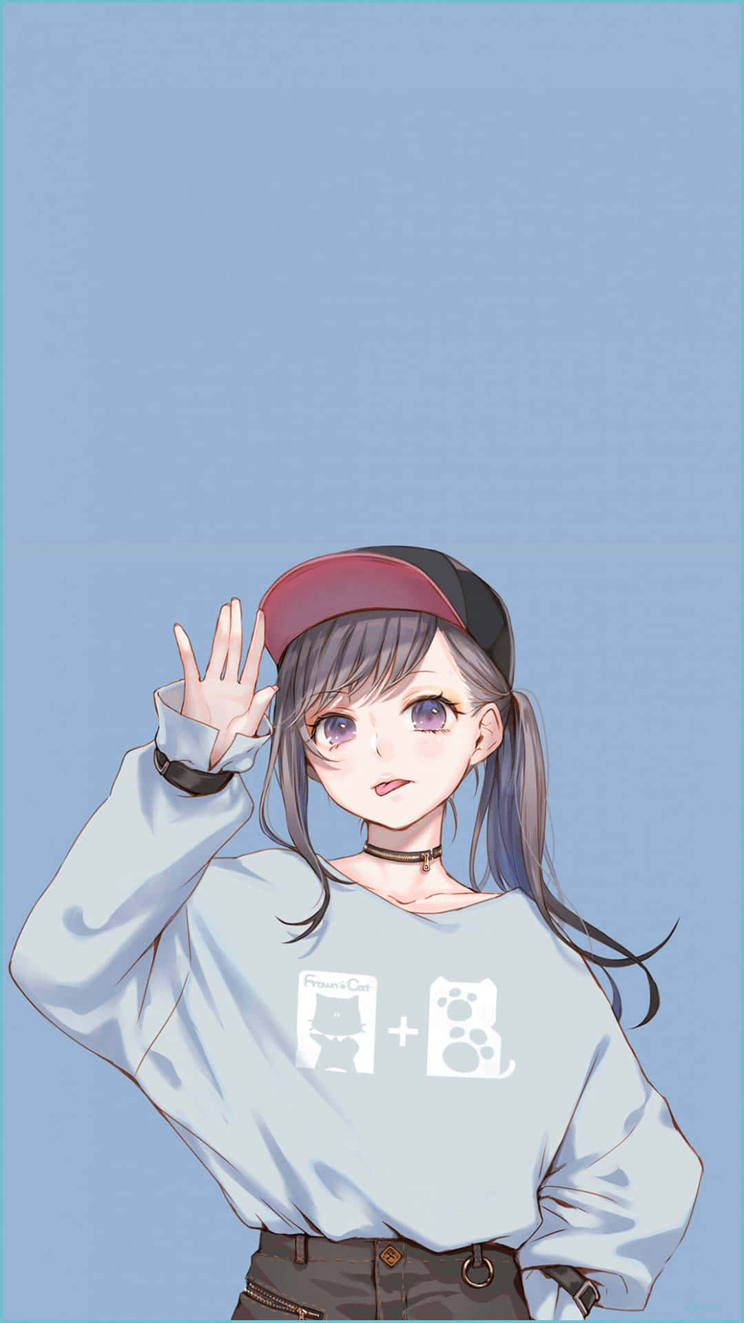 Girl Wearing Cap Tiktok Pfp Ideas Background