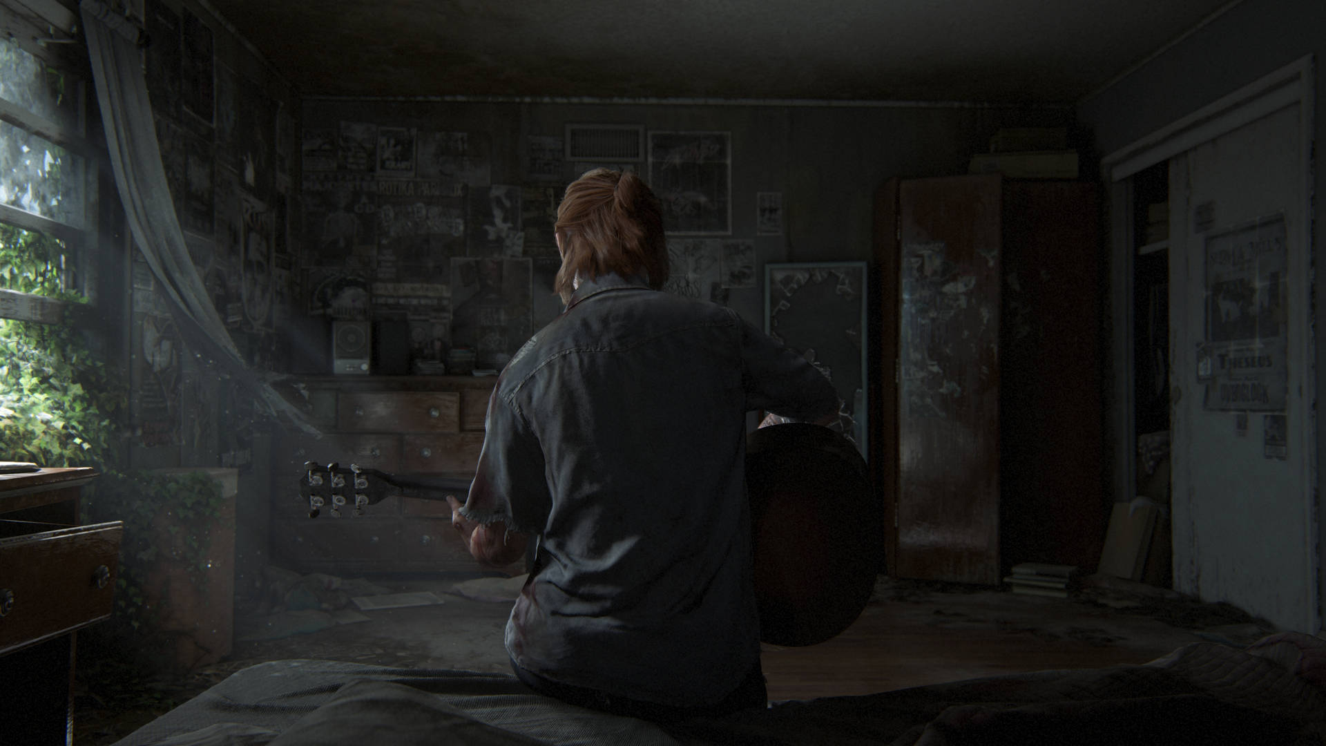 Girl With Guitar The Last Of Us 4k Background