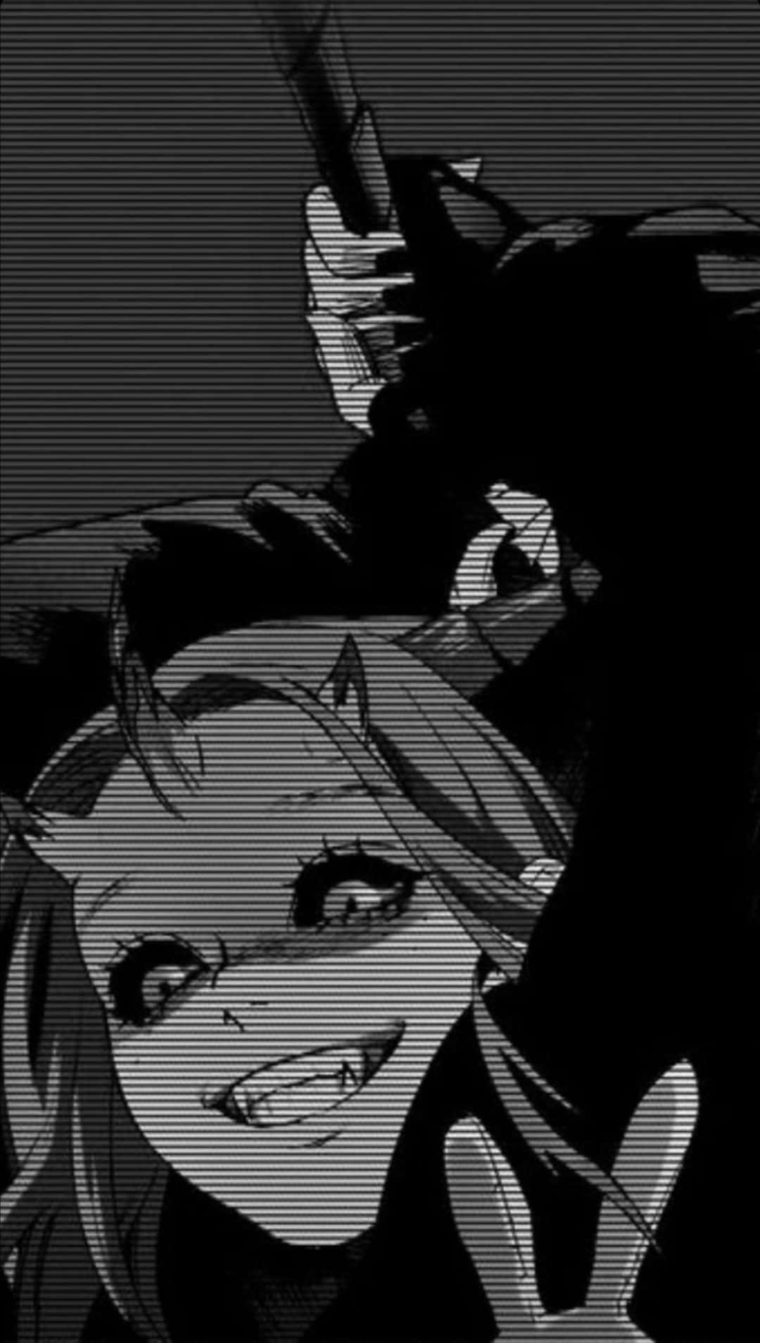 Girl With Horns Dark Aesthetic Anime Pfp Background